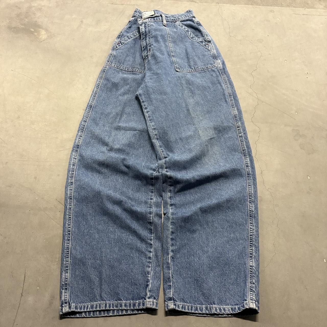 Vintage Crazy Vintage Y2K/2000s Baggy Medium Blue Wash Denim Jeans! Size US 32 / EU 48 - 3 Thumbnail