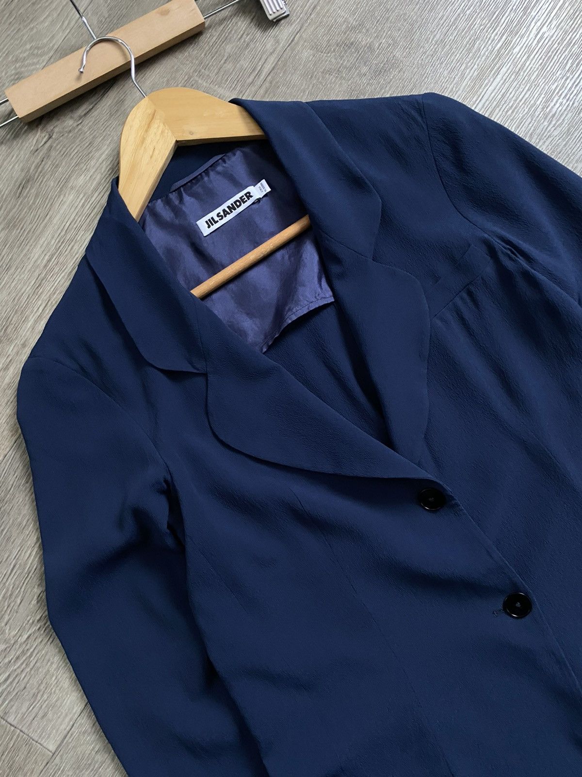 Jil Sander 🫧JIL SANDER SILK BLAZER Vintage Raf Simons Era Size XS / US 0-2 / IT 36-38 - 4 Thumbnail