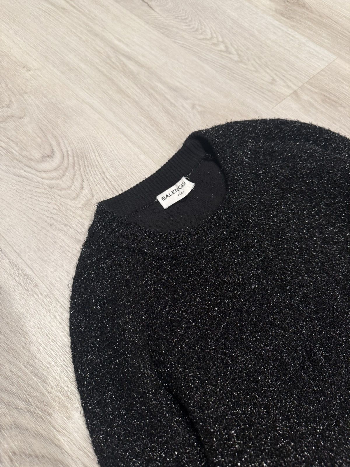 Balenciaga s/s 2018 sparkle cropped sweater!! Size US S / EU 44-46 / 1 - 3 Thumbnail