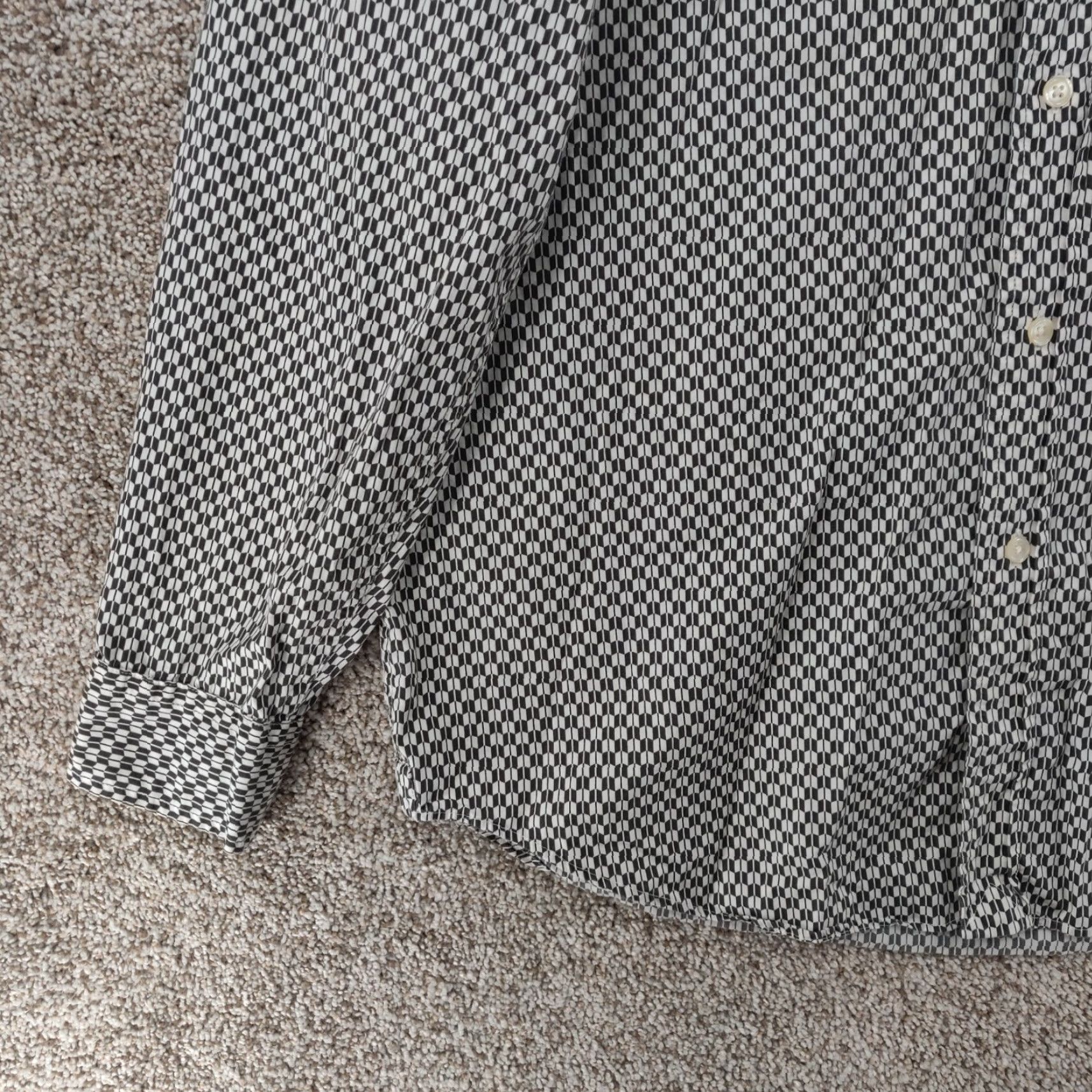 Lucky Brand VINTAGE Lucky Brand Shirt Men Large Check Single Needle Tailored Long Sleeve Button Size US L / EU 52-54 / 3 - 3 Thumbnail