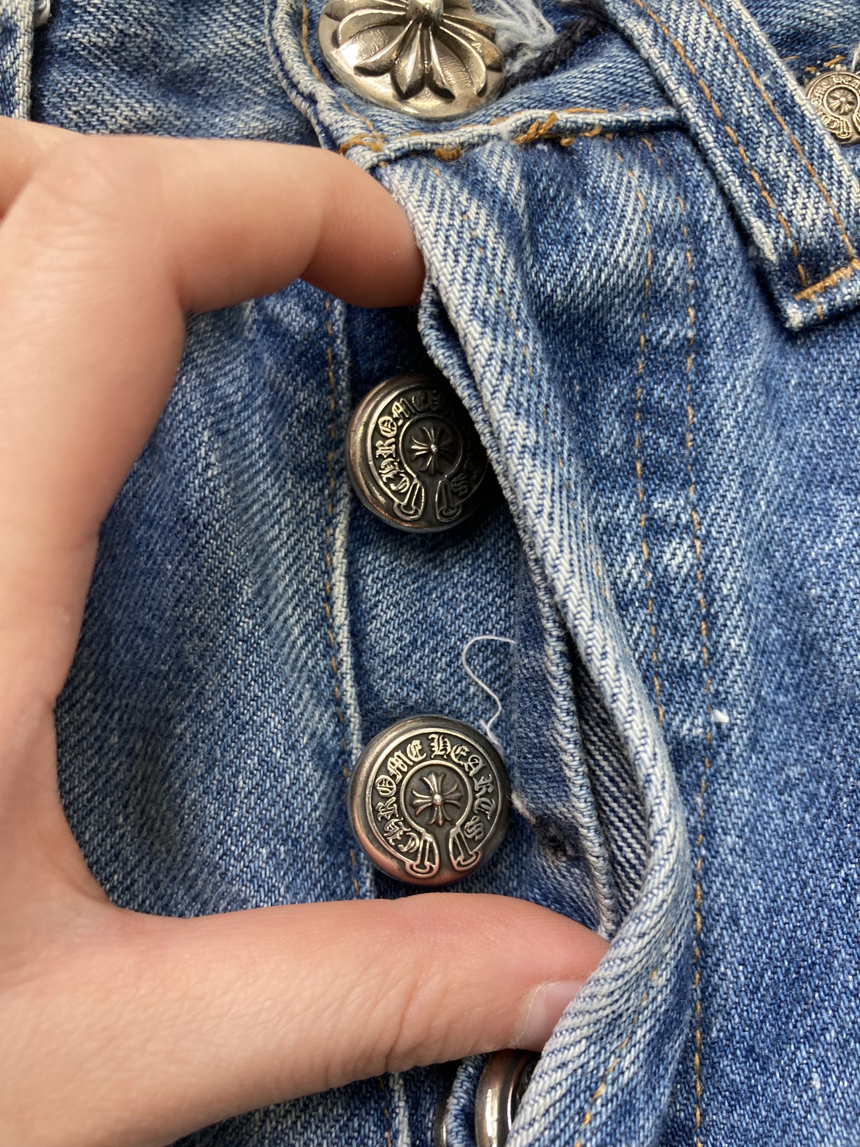 Chrome Hearts Chrome Hearts Levi's 501 Denim Jeans Size 26" / US 2 / IT 38 - 4 Thumbnail