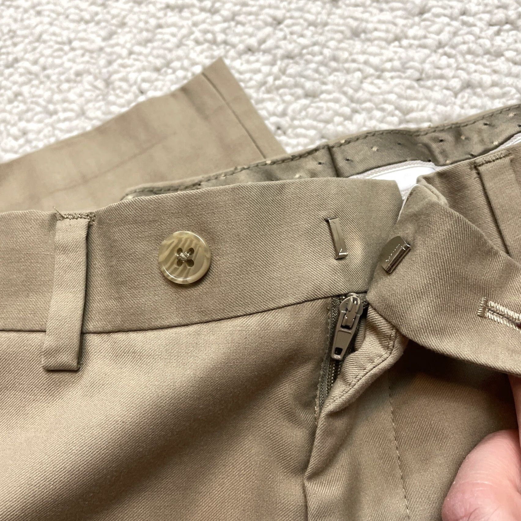 Pronto Uomo Pronto Uomo Dress Pants Mens 29x32 Brown Straight Polyester Slacks Trousers Size US 29 - 2 Thumbnail