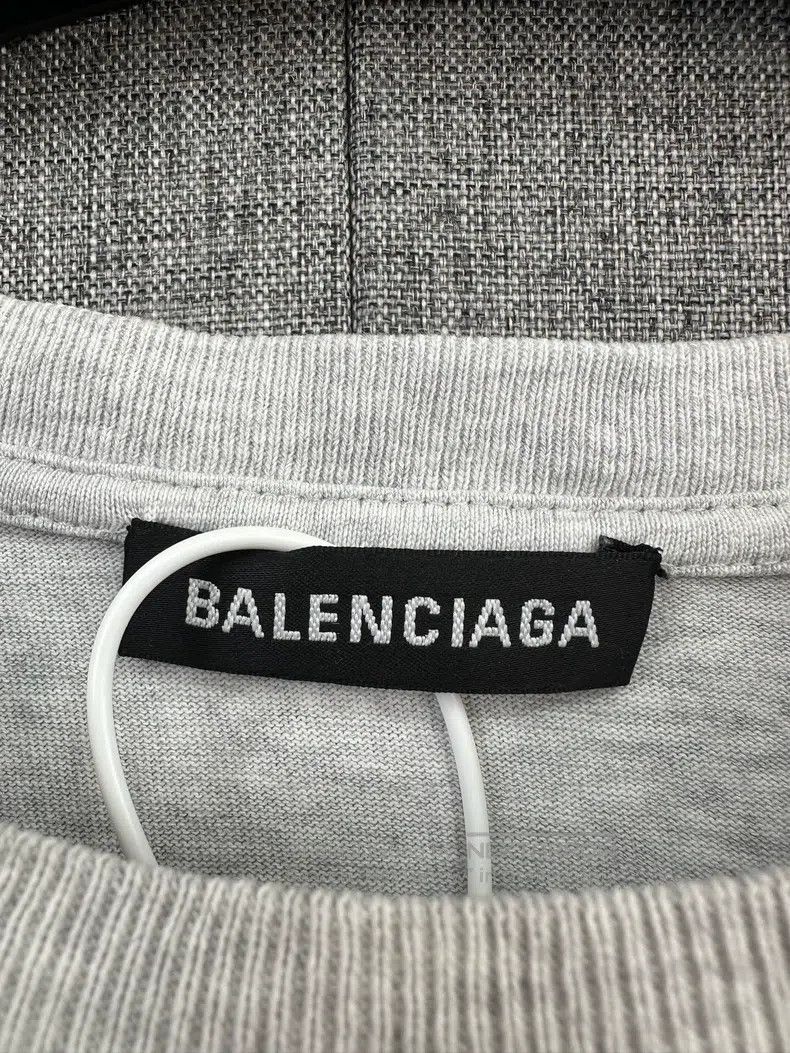 Balenciaga Balenciaga Gray Lock Logo Short Sleeve Size XS Size US XS / EU 42 / 0 - 3 Thumbnail