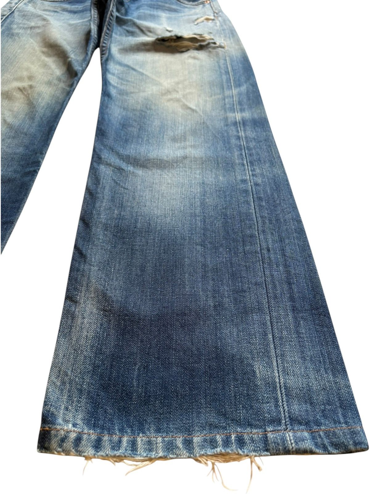 Levi's Vintage Levis 503 Mud Wash Distressed Baggy Jeans Size US 29 - 7 Thumbnail