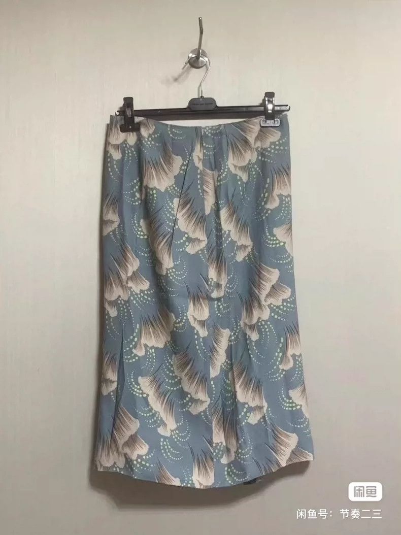 Dries Van Noten Dries Van Noten size:36 Green and yellow ginkgo leaf print Size 35" - 3 Thumbnail