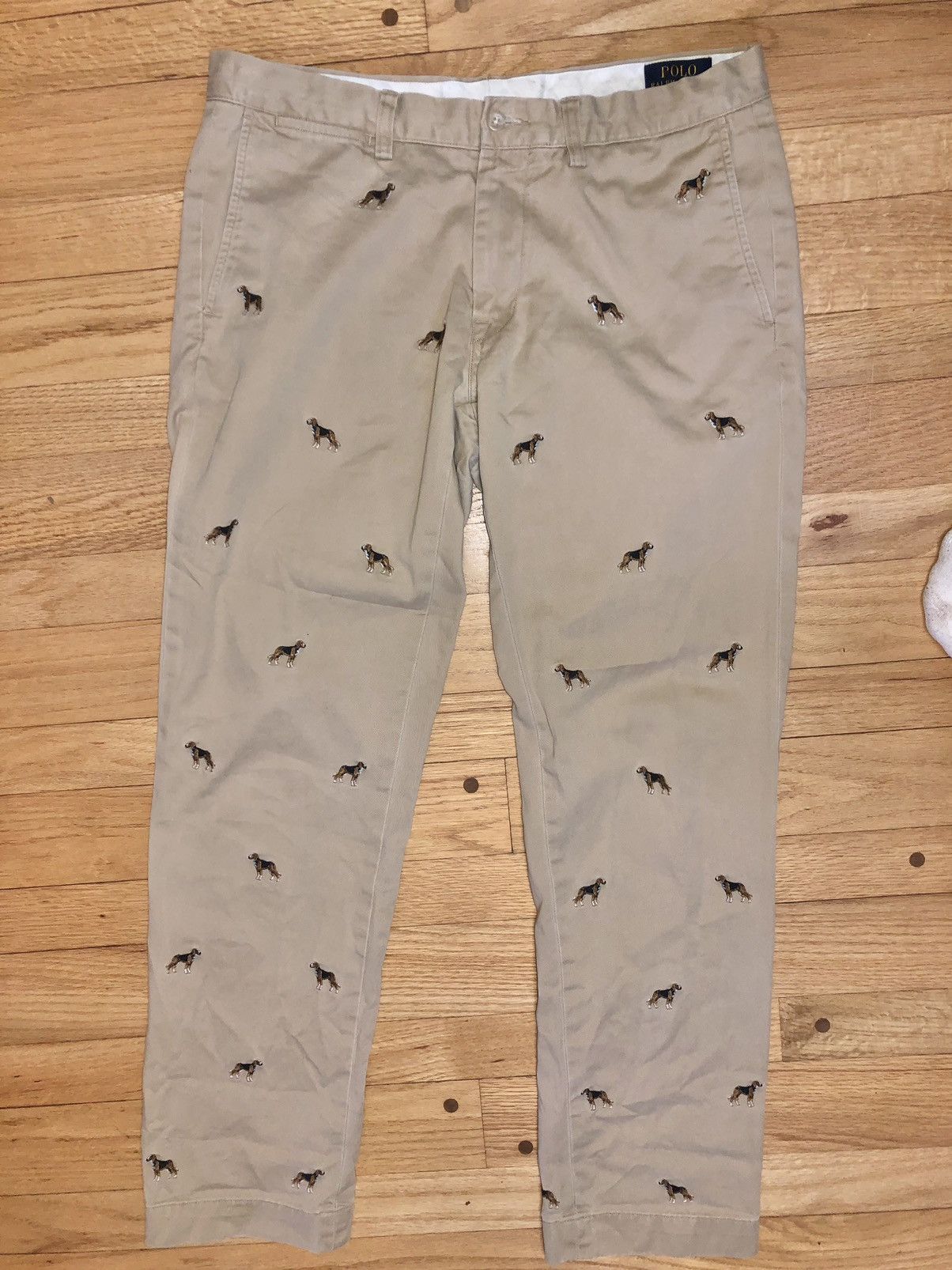 NWT Polo Ralph Lauren Printed Khaki Pant Size 30×32 $298.