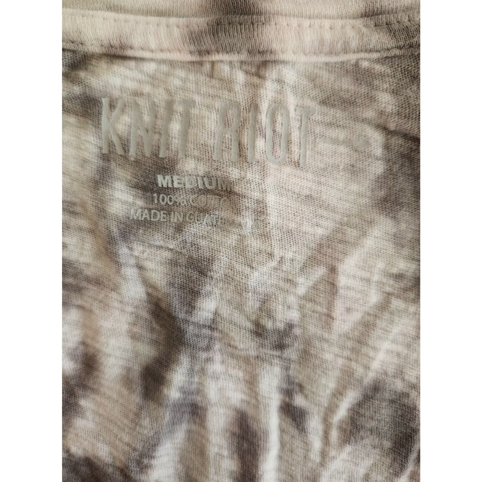 Aerosmith Aerosmith T-Shirt Womens Medium Gray Tie Dye Oversized Knit Riot Shirt Short Sleeve Round Neck Casual Mens? (No, keep Women) Size M / US 6-8 / IT 42-44 - 2 Thumbnail