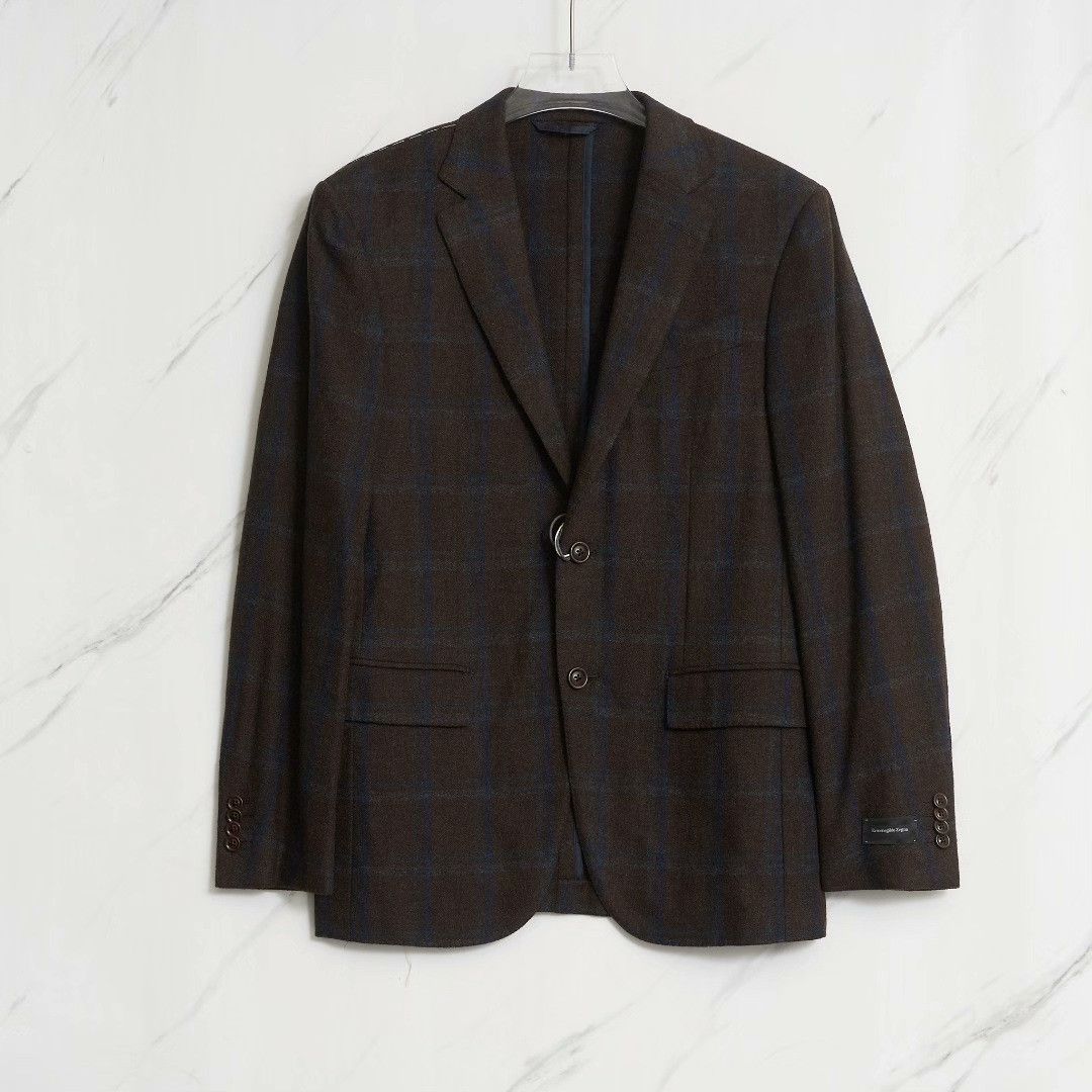 Ermenegildo Zegna ZEGNA Men's Maillard Plaid Suit Size US M / EU 48-50 / 2 - 1 Thumbnail