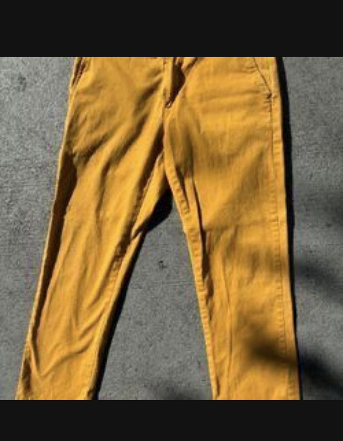 Other Mustard Yellow Slim Fit Chino Denim Men Size 31W X 28 L Size US 31 - 7 Thumbnail