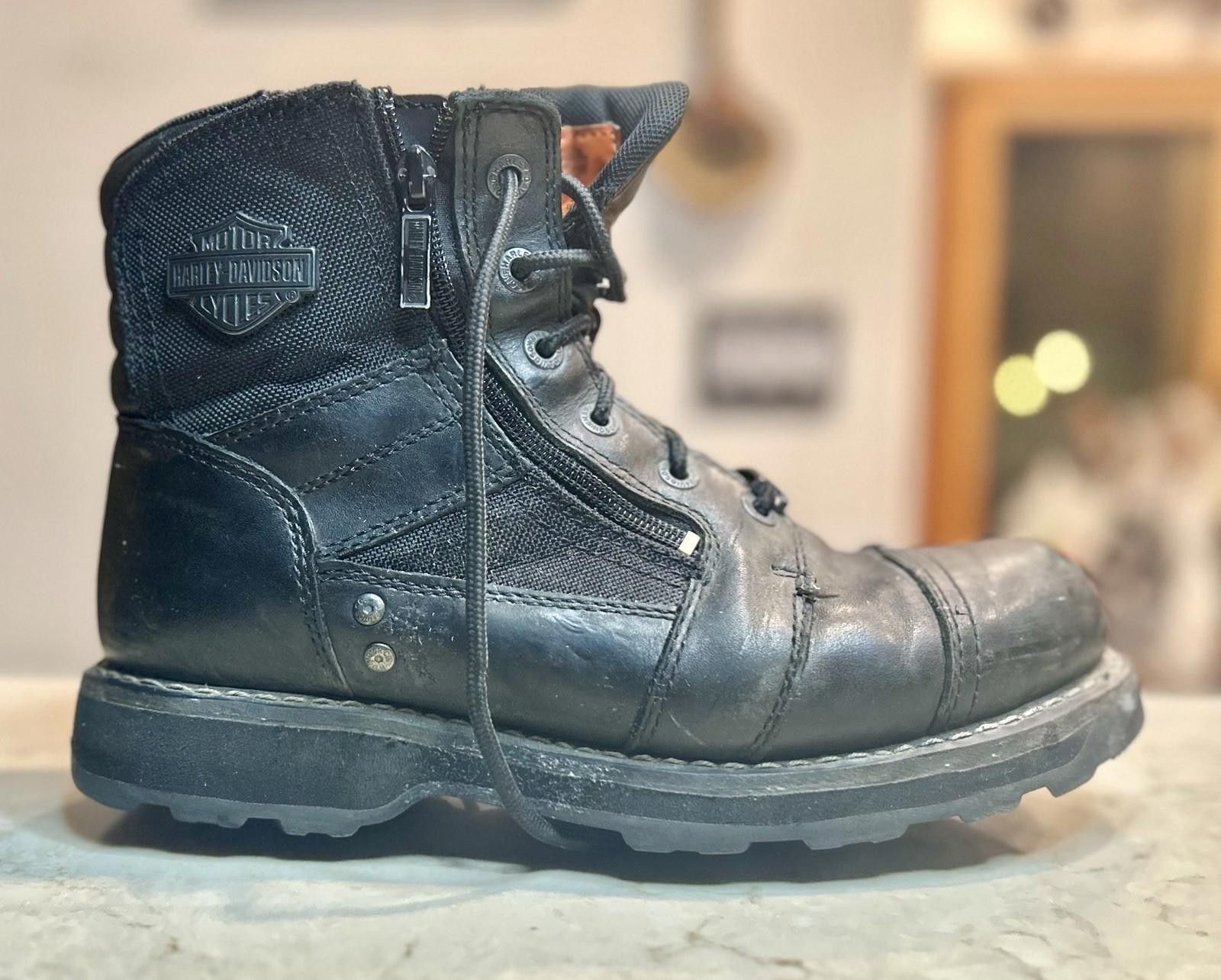 Harley Davidson Harley-Davidson Hagerman Men’s Motorcycle Boots Leather 10M Size US 10 / EU 43 - 1 Thumbnail