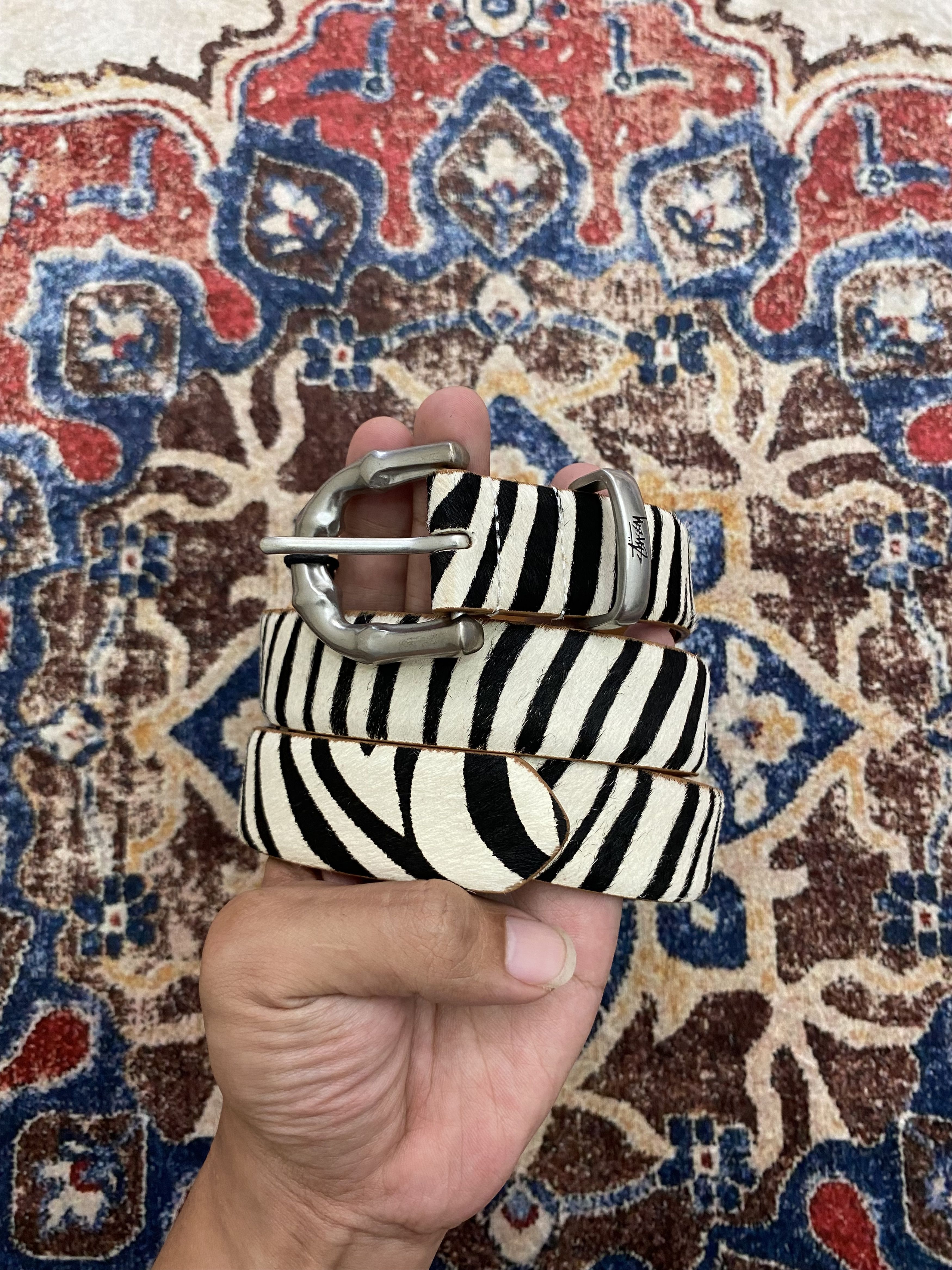 Streetwear × Stussy Stussy Mixed Animal Print Belt | Grailed