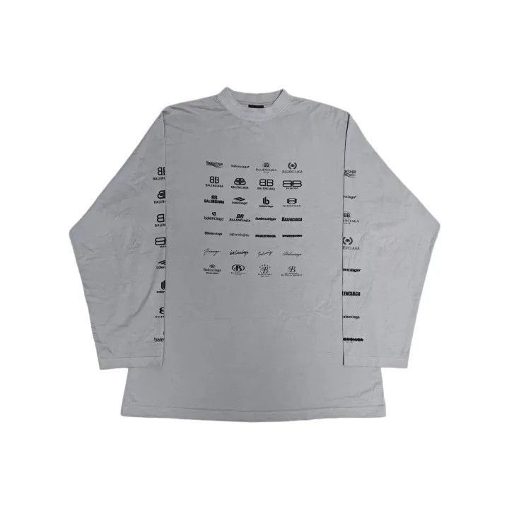 Balenciaga Balenciaga SS23 Logo Print Long Sleeve Sweatshi