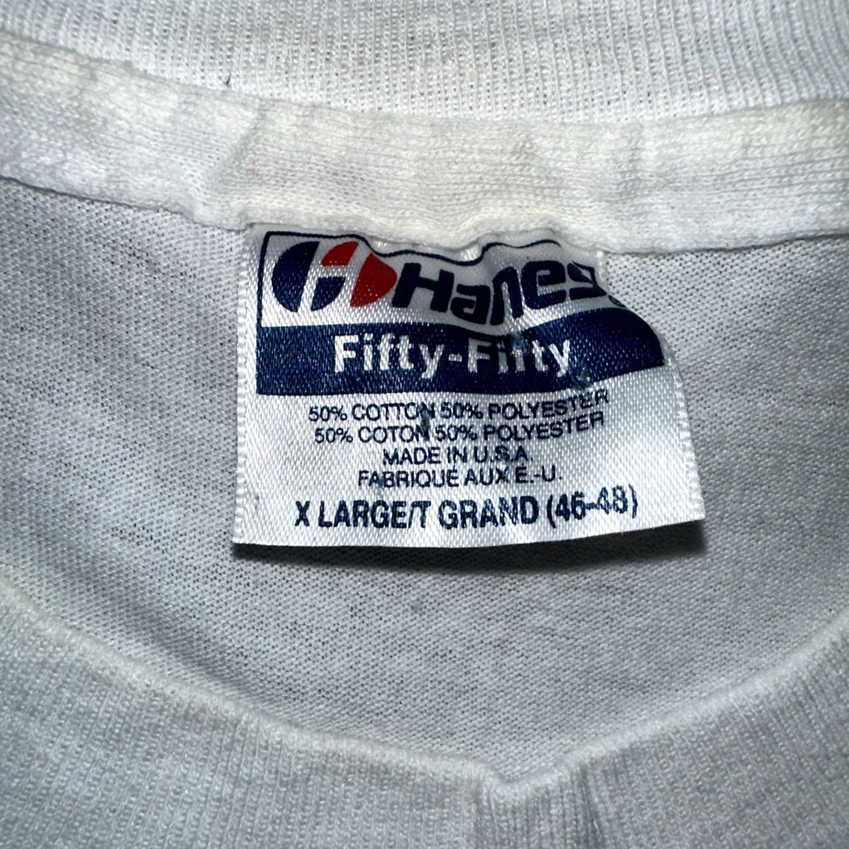 Hanes VINTAGE Hanes 50-50 T-Shirt Univ Of Florida White XL Mens Single Stitch Size US XL / EU 56 / 4 - 4 Thumbnail