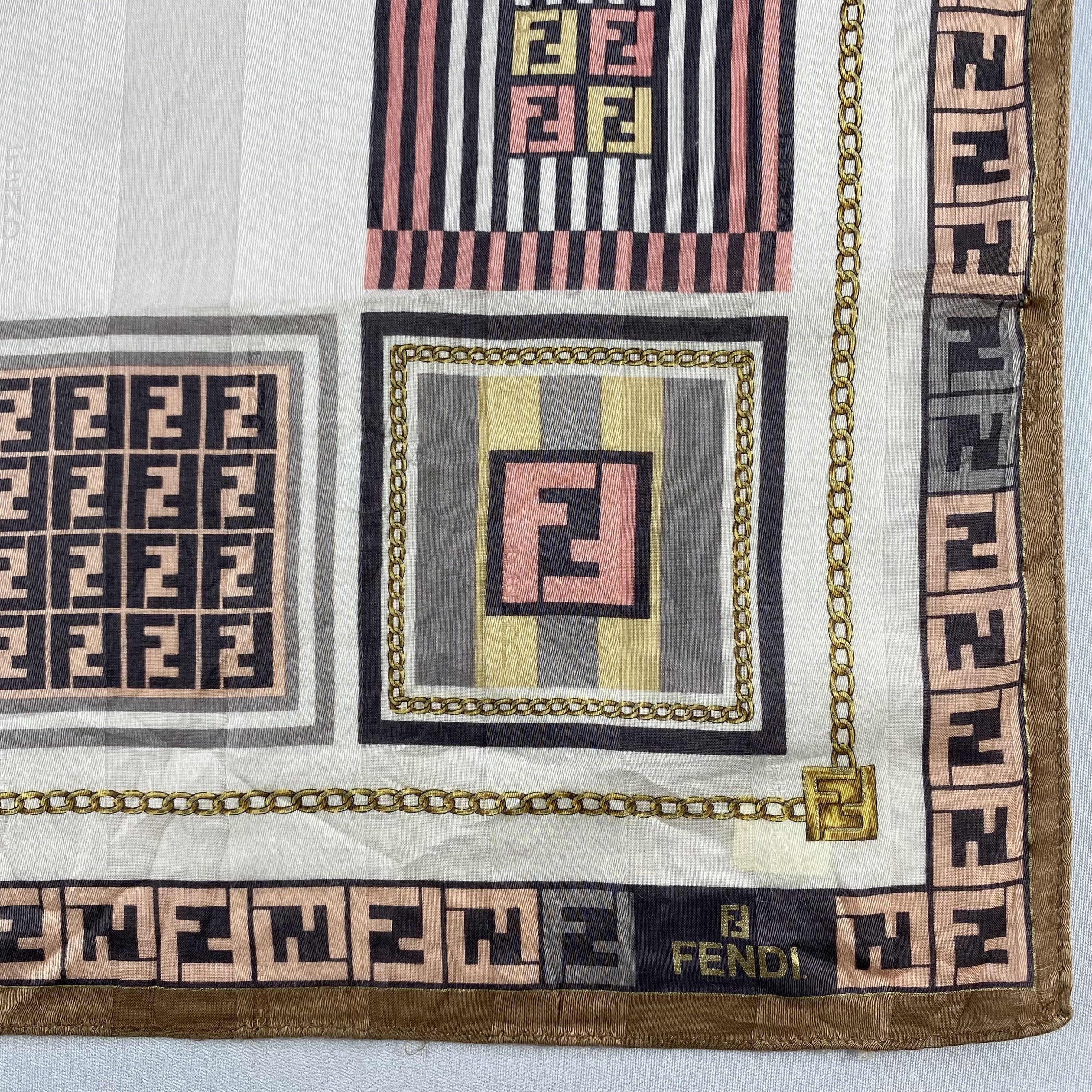 Vintage Fendi Bandana/ Handkerchief / Neckerchief Size ONE SIZE - 4 Thumbnail