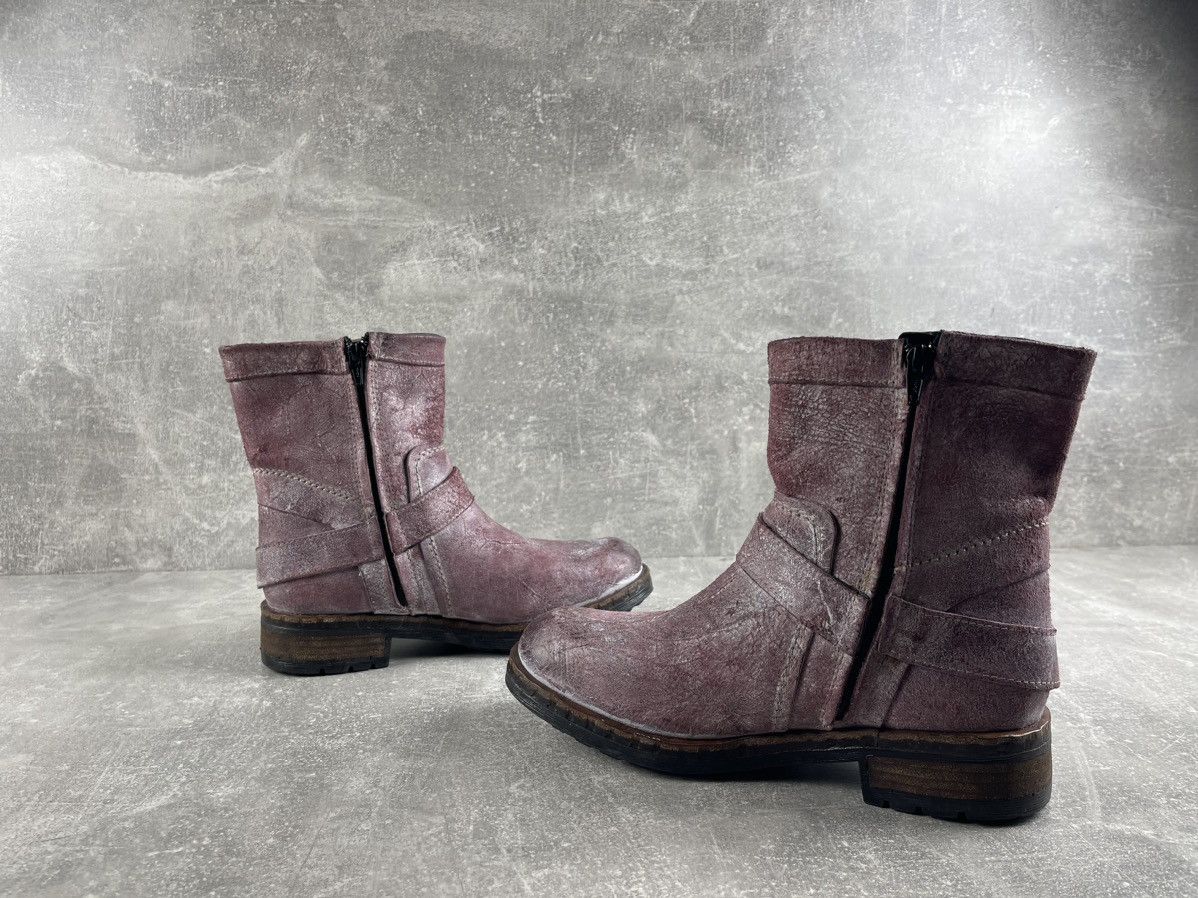 Genuine Leather Yellow Cab Co. Vintage Distressed Leather Engineer Boots Size US 9 / IT 39 - 5 Thumbnail