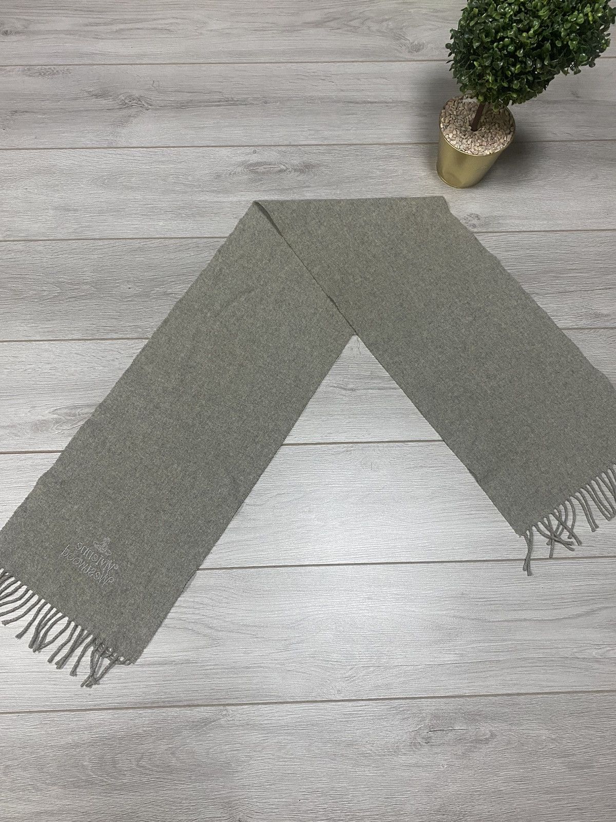 Vivienne Westwood Vivienne Westwood wool scarf big logo Size ONE SIZE - 6 Thumbnail
