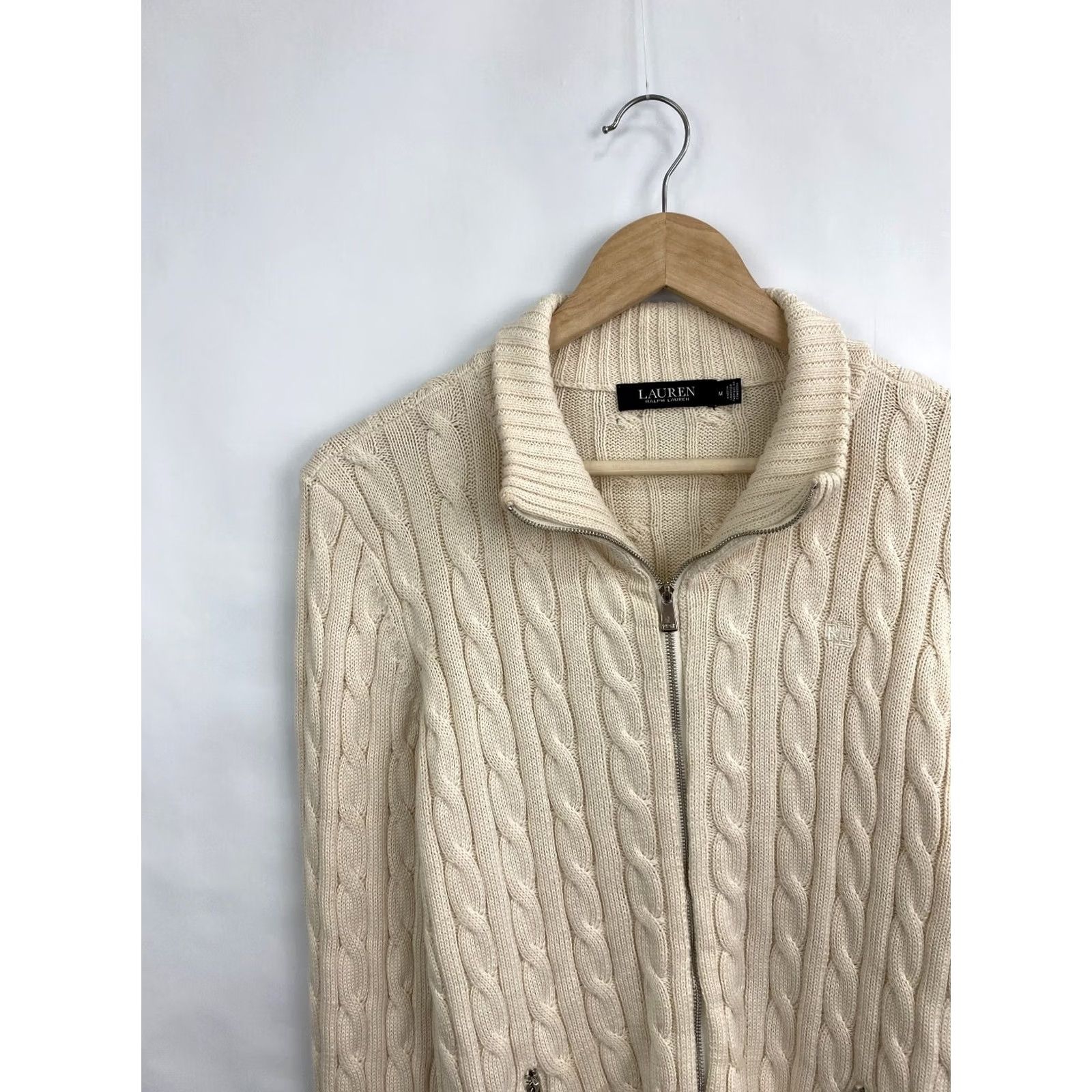 Ralph Lauren Ralph Lauren RLL Black Label zip sweater Women Beige M Size M / US 6-8 / IT 42-44 - 3 Thumbnail