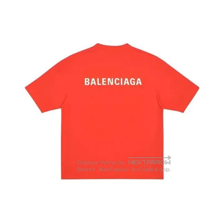 Balenciaga Balenciaga SS22 Logo Print Red Short Sleeve T-Shirt. Size US M / EU 48-50 / 2 - 1 Thumbnail