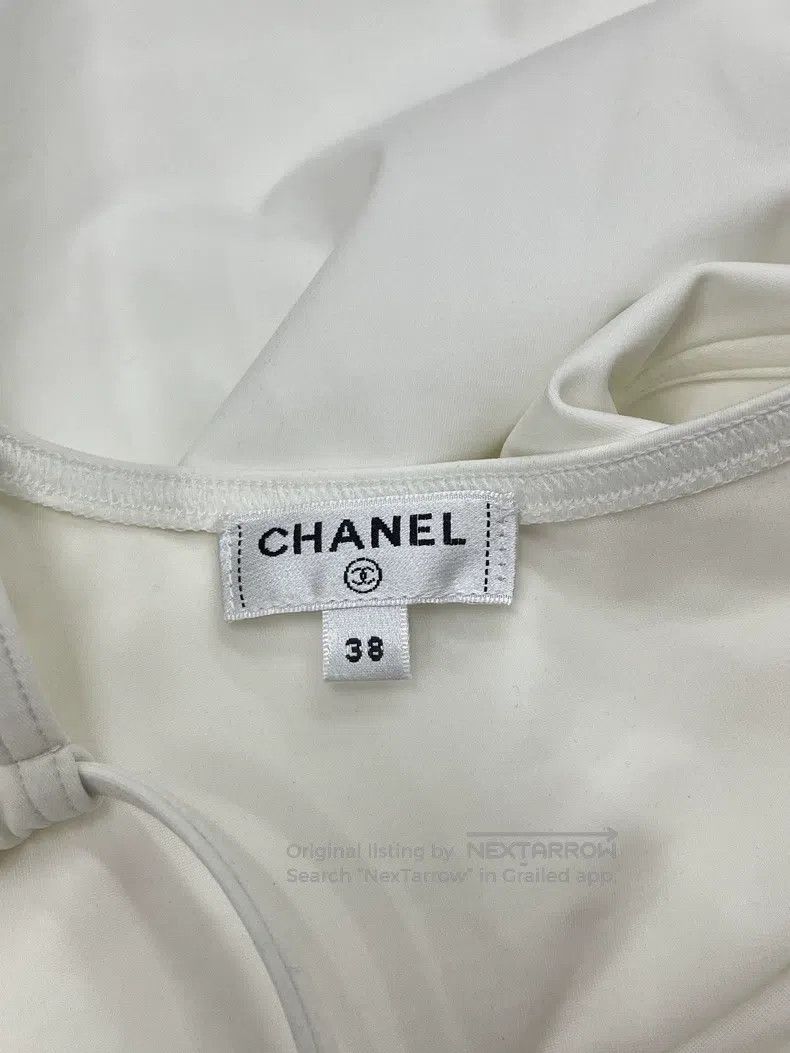 Chanel Chanel White bow swimsuit jumpsuit Size 25" / US 0 / IT 36 - 4 Thumbnail