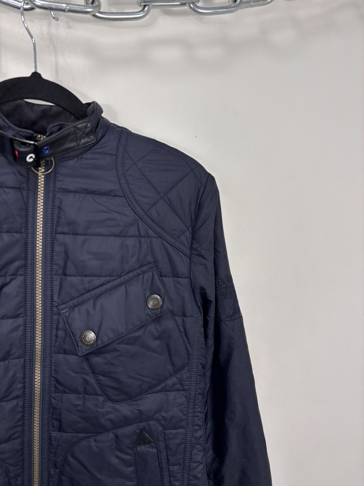 Barbour Barbour Steve McQueen Men’s Navy Blue Quilted Jacket Size US S / EU 44-46 / 1 - 8 Thumbnail