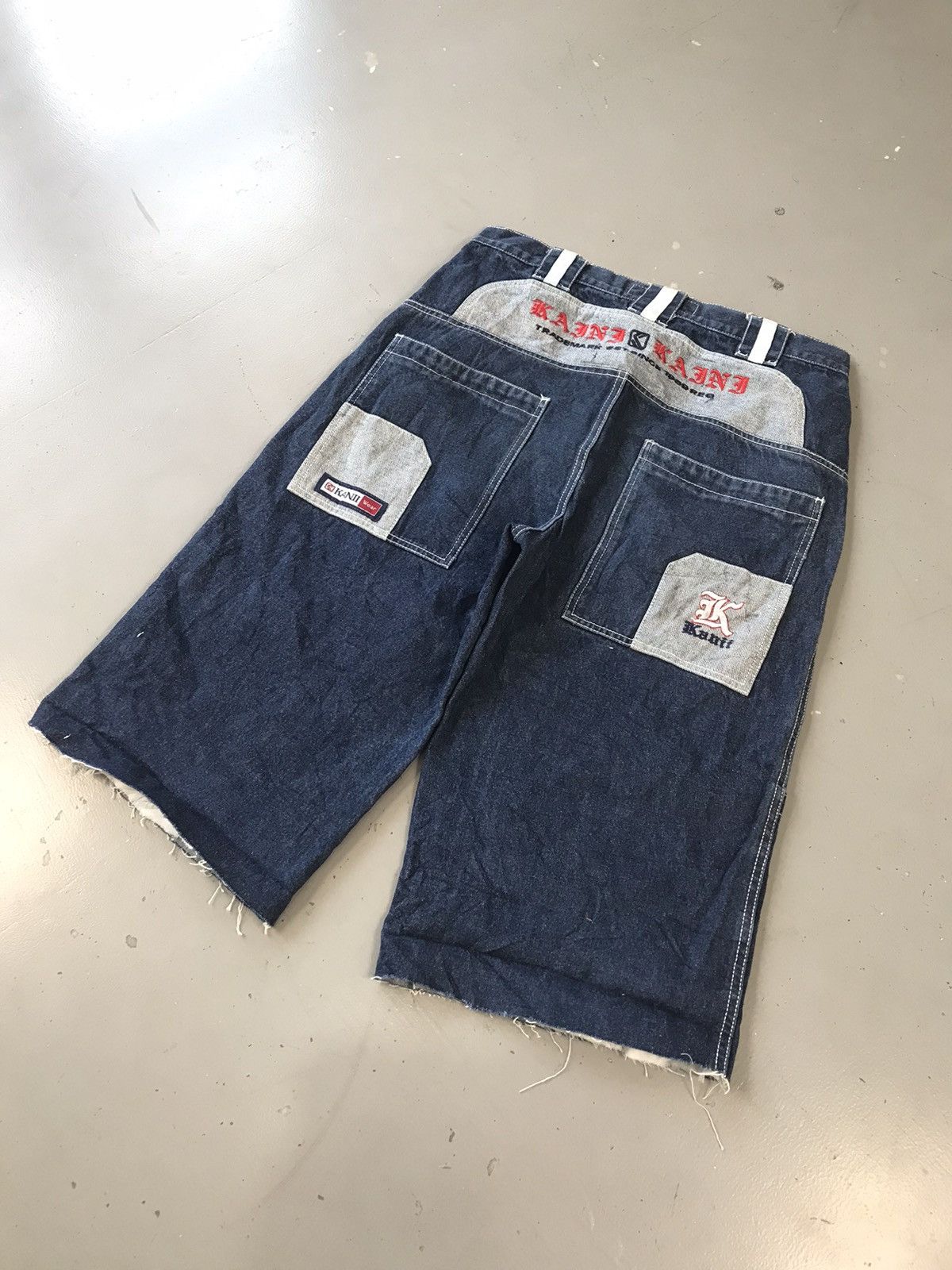 Southpole Vintage Kani SpellOut embroidered denim jort Size US 34 / EU 50 - 8 Thumbnail
