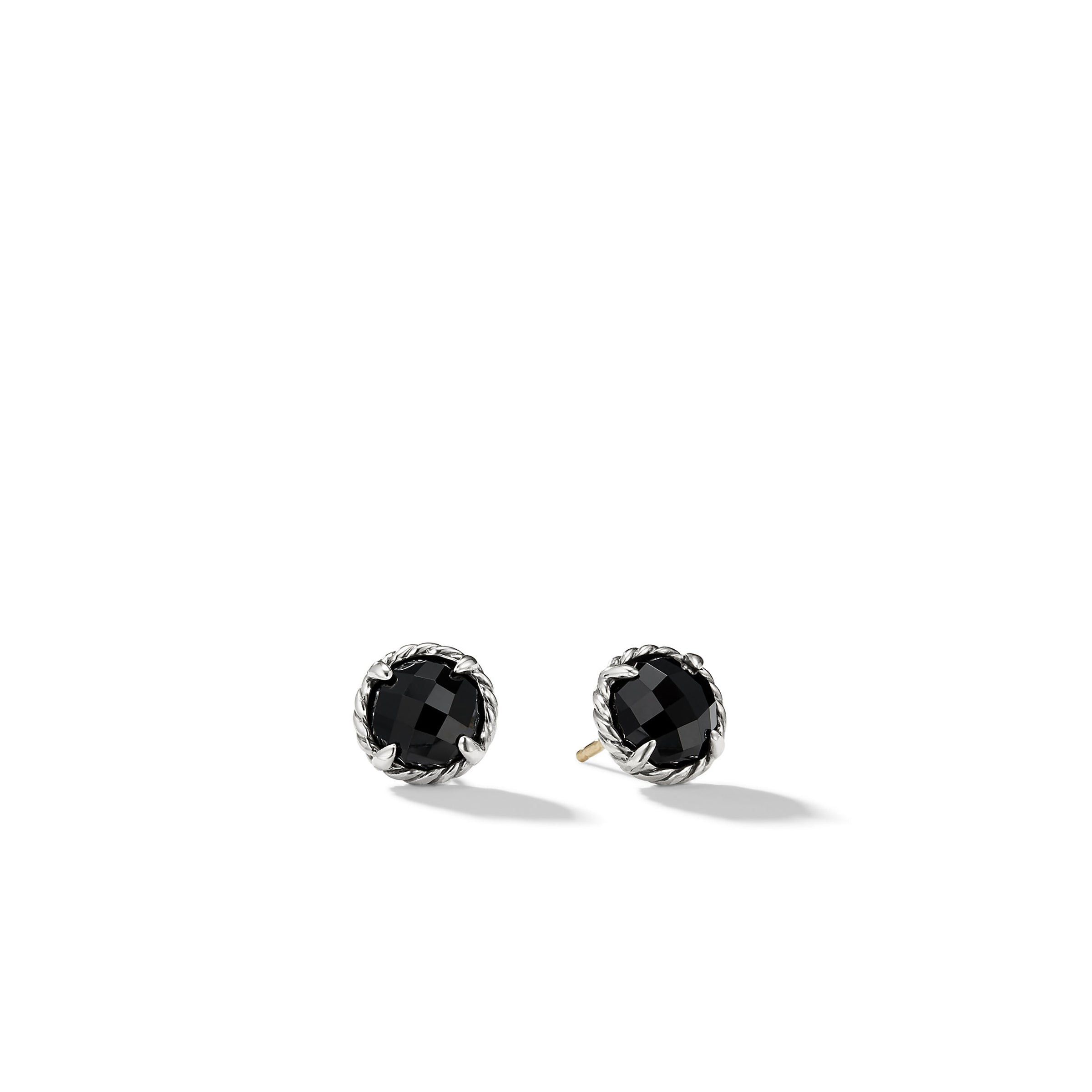 David Yurman o1w1db11025 E11982 Earrings in Silver/Black Size ONE SIZE - 1 Thumbnail