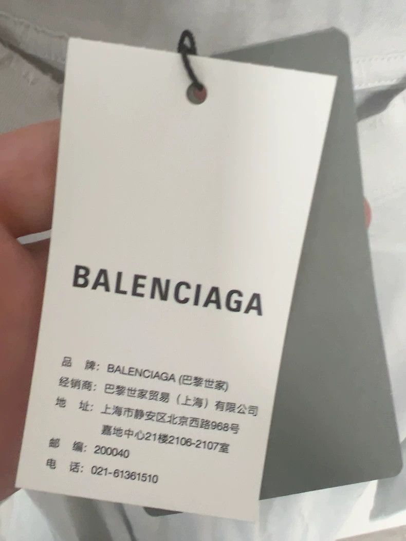 Balenciaga Balenciaga White short sleeve T-shirt Size US L / EU 52-54 / 3 - 6 Thumbnail