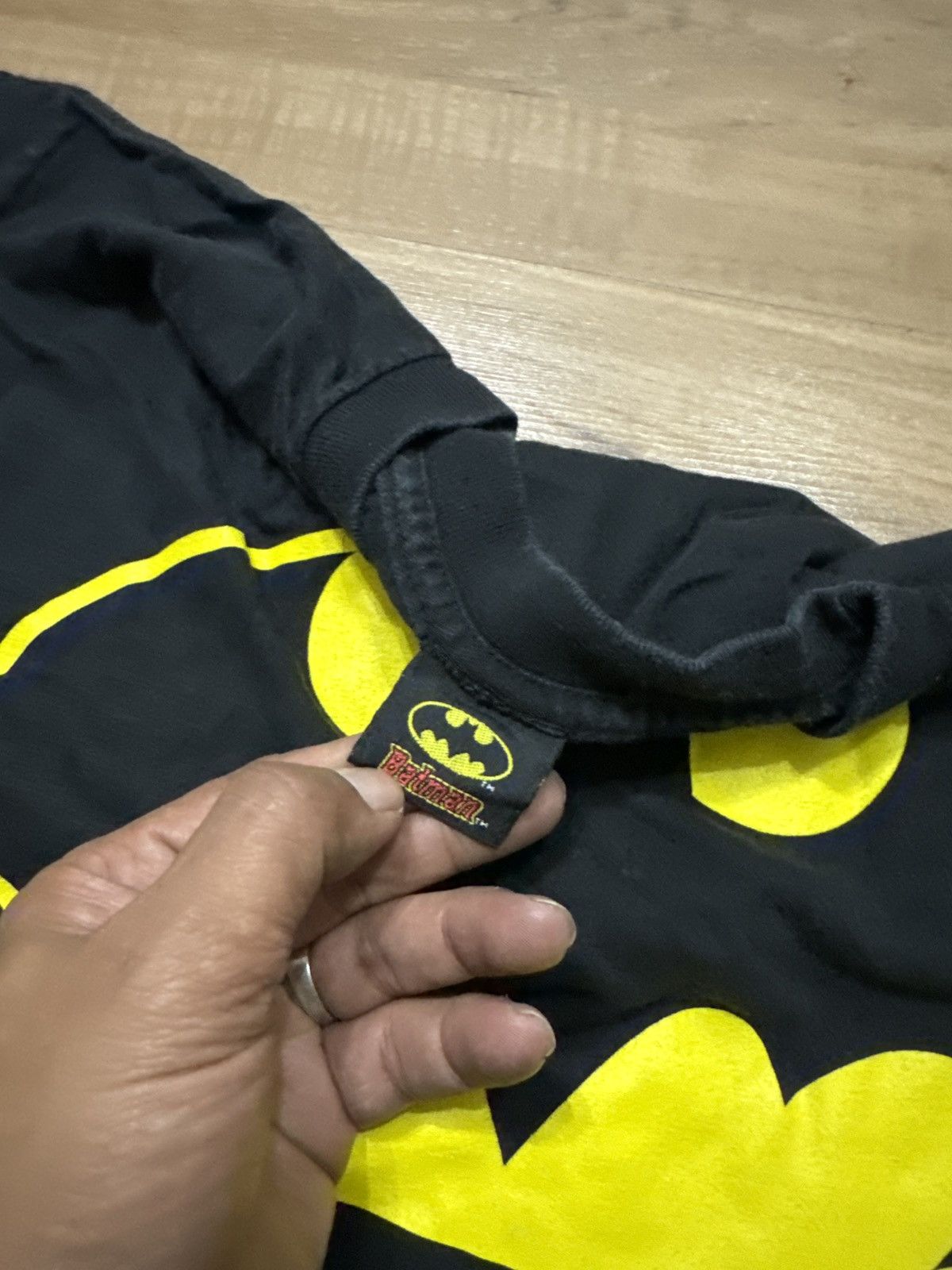 T-shirt Batman Vintage Homme - Taille M - Coton 100% - Motif Logo Bay Symbol - DC Comics