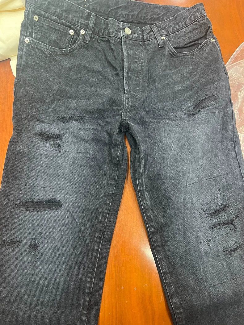 Visvim VISVIM ICT 10 CYMK BLK DMGD Limit Destruction Jeans-2506 Size US 34 / EU 50 - 2 Thumbnail