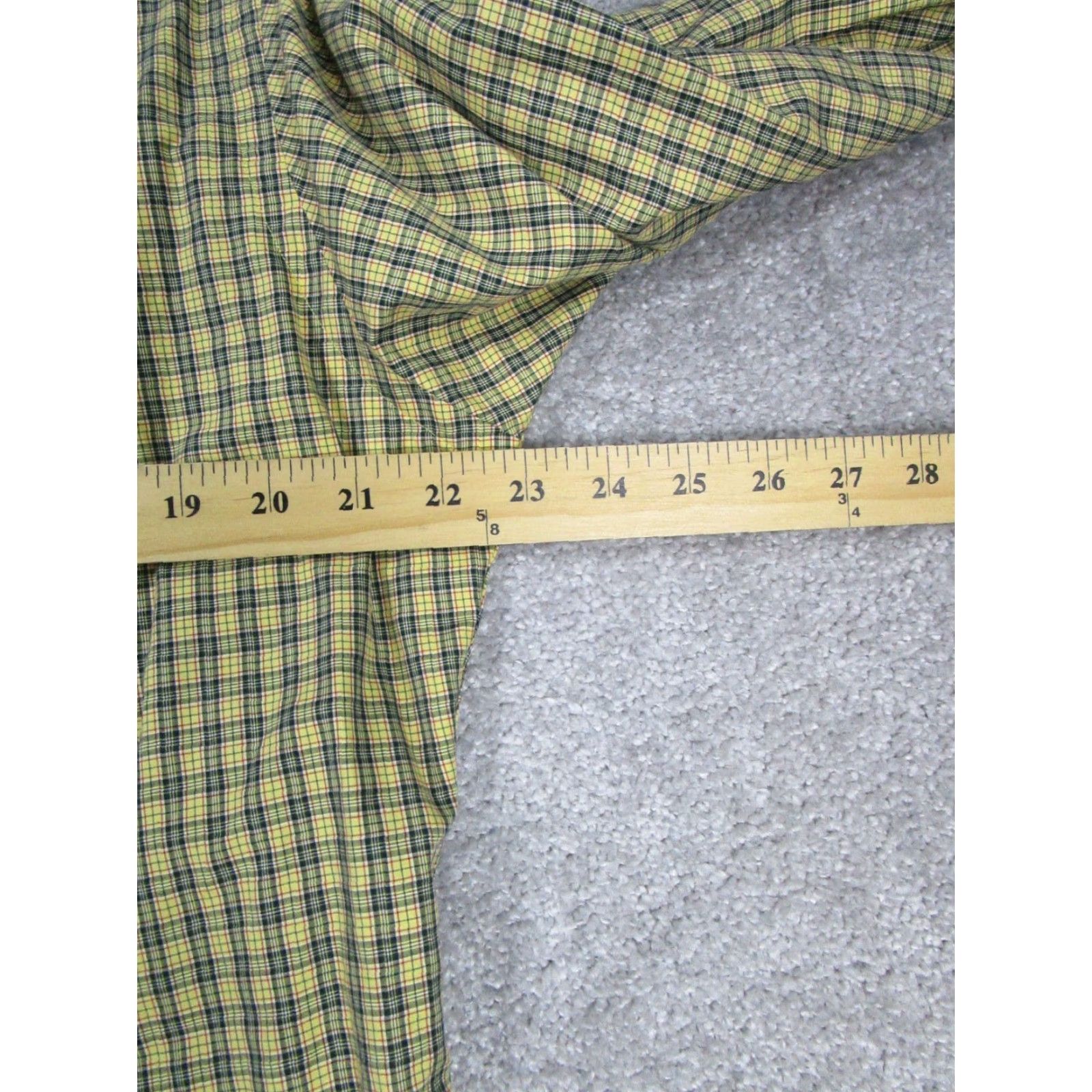 Ralph Lauren Ralph Lauren Shirt Plaid Cotton Button-Up Long Sleeve Adult Medium Yellow Mens Size US M / EU 48-50 / 2 - 7 Thumbnail