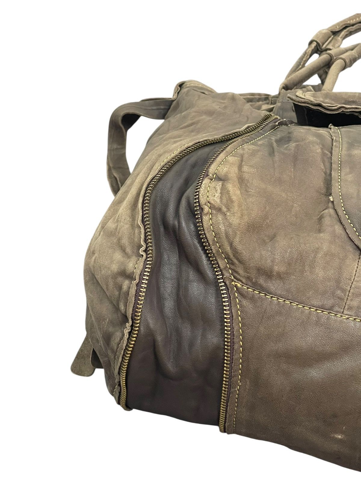 Genuine Leather Full Leather Ellen Tracy Tote Shoulder Large Bag 7🟩 Size ONE SIZE - 7 Thumbnail