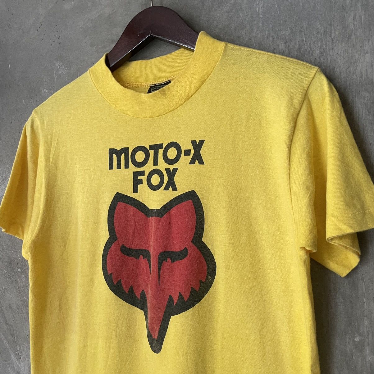 Fox Racing × Vintage Vintage 70's MOTO-X FOX Factory Inc T-Shirt Racing Motocross Size US S / EU 44-46 / 1 - 3 Thumbnail