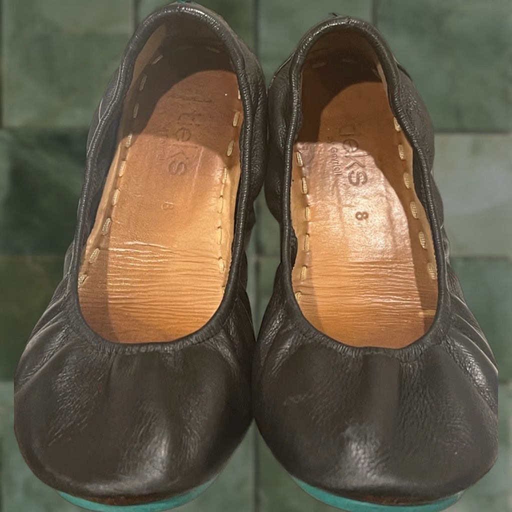 Vintage Tieks Flat Women Sz 8 Navy Blue Leather Comfort Ballet Flats Womens Size US 8 / IT 38 - 1 Thumbnail