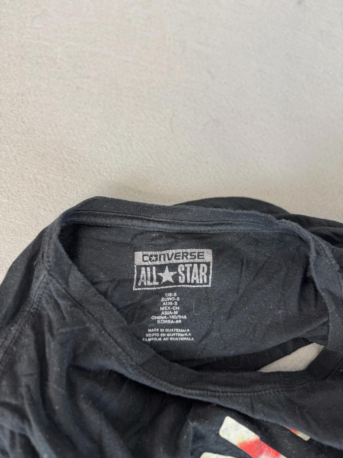 Converse Converse All Star Mens Black Graphic T-Shirt Size S Size US S / EU 44-46 / 1 - 5 Thumbnail
