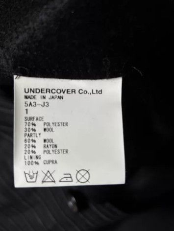 Undercover UNDERCOVER 05AW Reversed Lapel Wool Blazer Size 38R - 6 Thumbnail