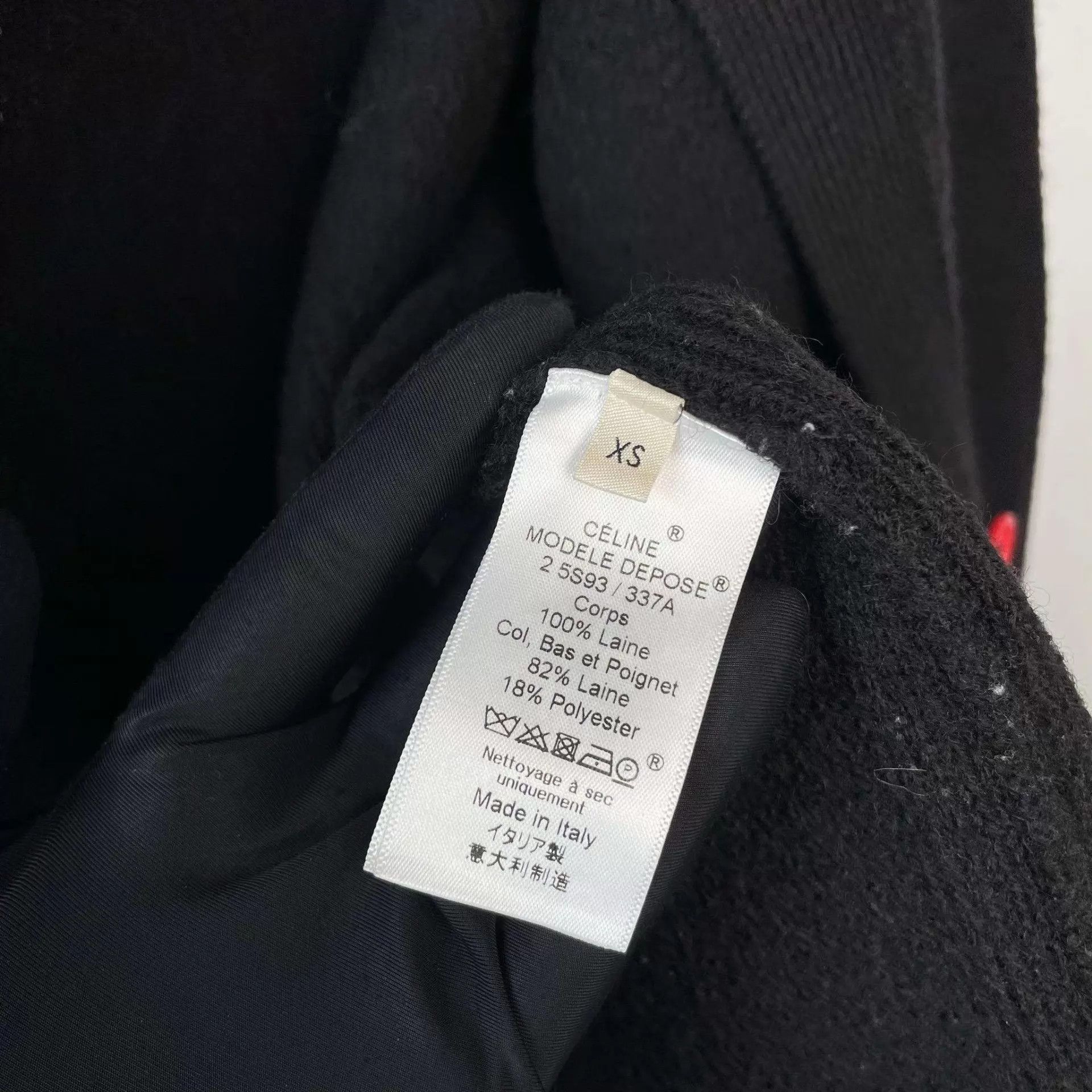 Celine Celine knit cardigan XS black and red Size XS / US 0-2 / IT 36-38 - 4 Thumbnail