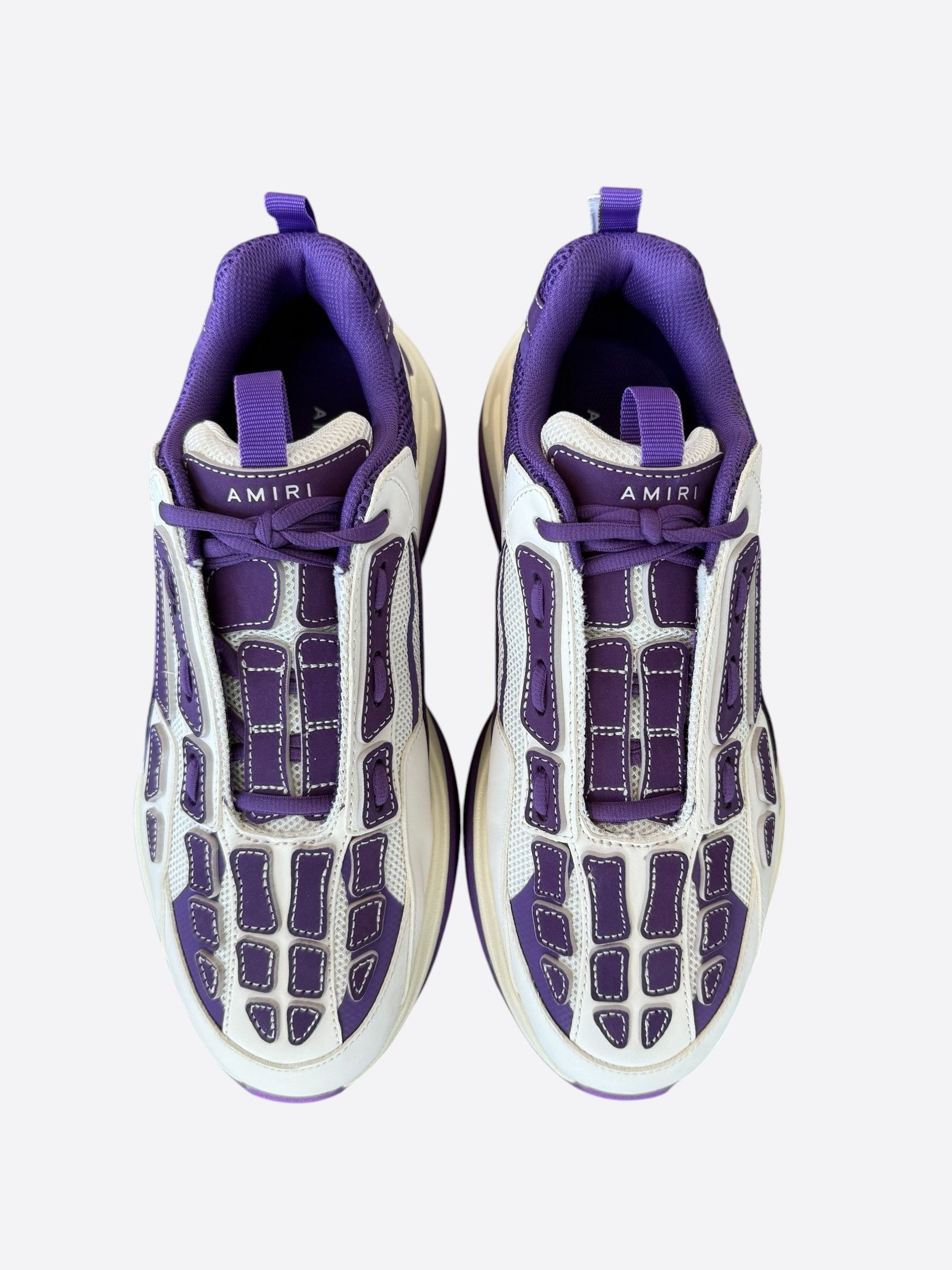 Amiri Amiri White & Purple Bones Runners Size US 10 / EU 43 - 2 Thumbnail