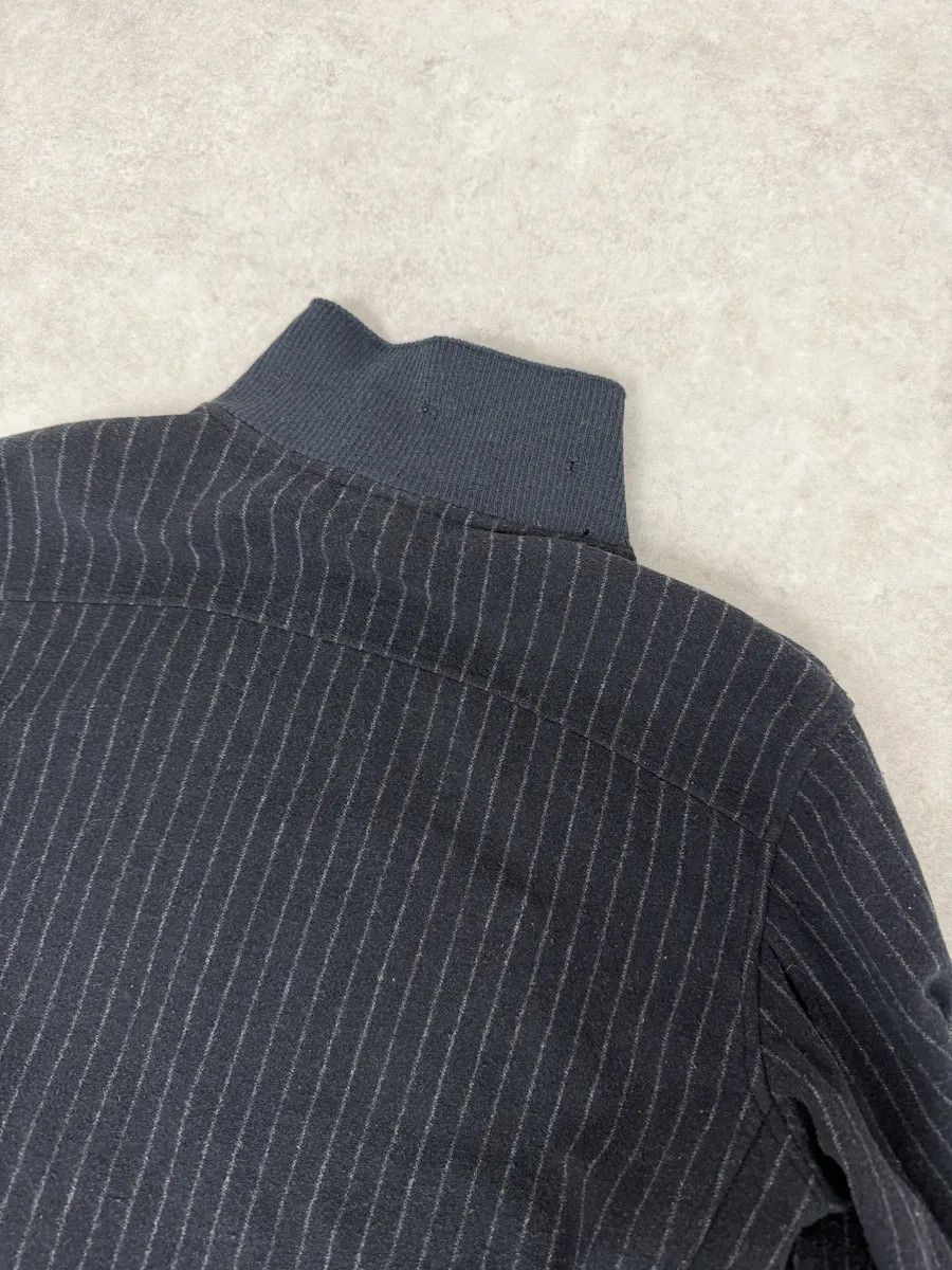 Dries Van Noten Dries Van Noten Dark Wool Striped Zip-up Jacket Size US S / EU 44-46 / 1 - 4 Thumbnail