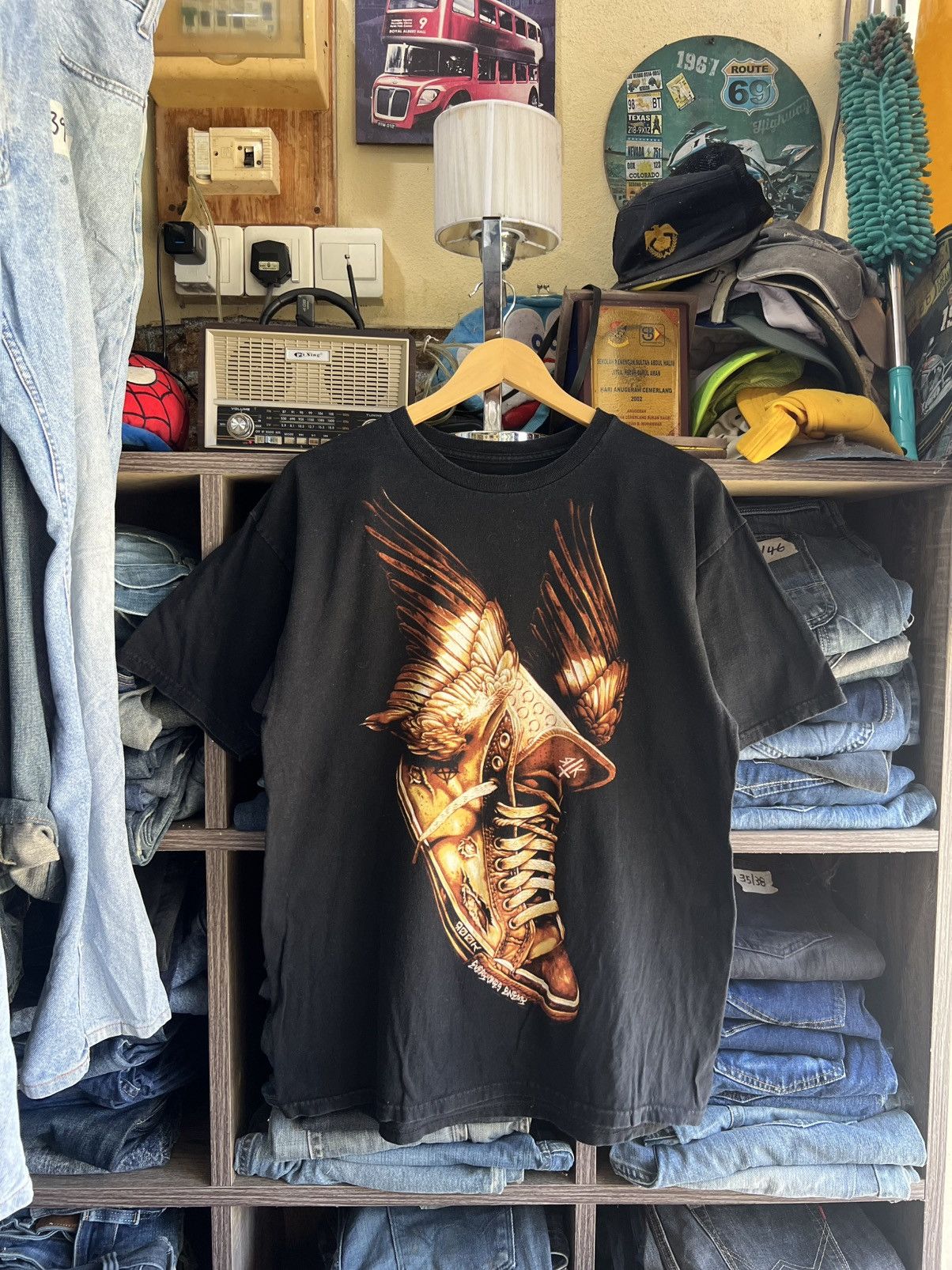 Rook 🔥Rook Everyones Enemy Big Shoe Tee Size US M / EU 48-50 / 2 - 1 Thumbnail