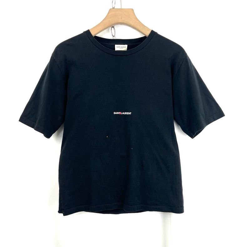 Saint Laurent Paris Saint Laurent ParisLetter logo black short sleeve 2504-Nex Size US S / EU 44-46 / 1 - 1 Thumbnail