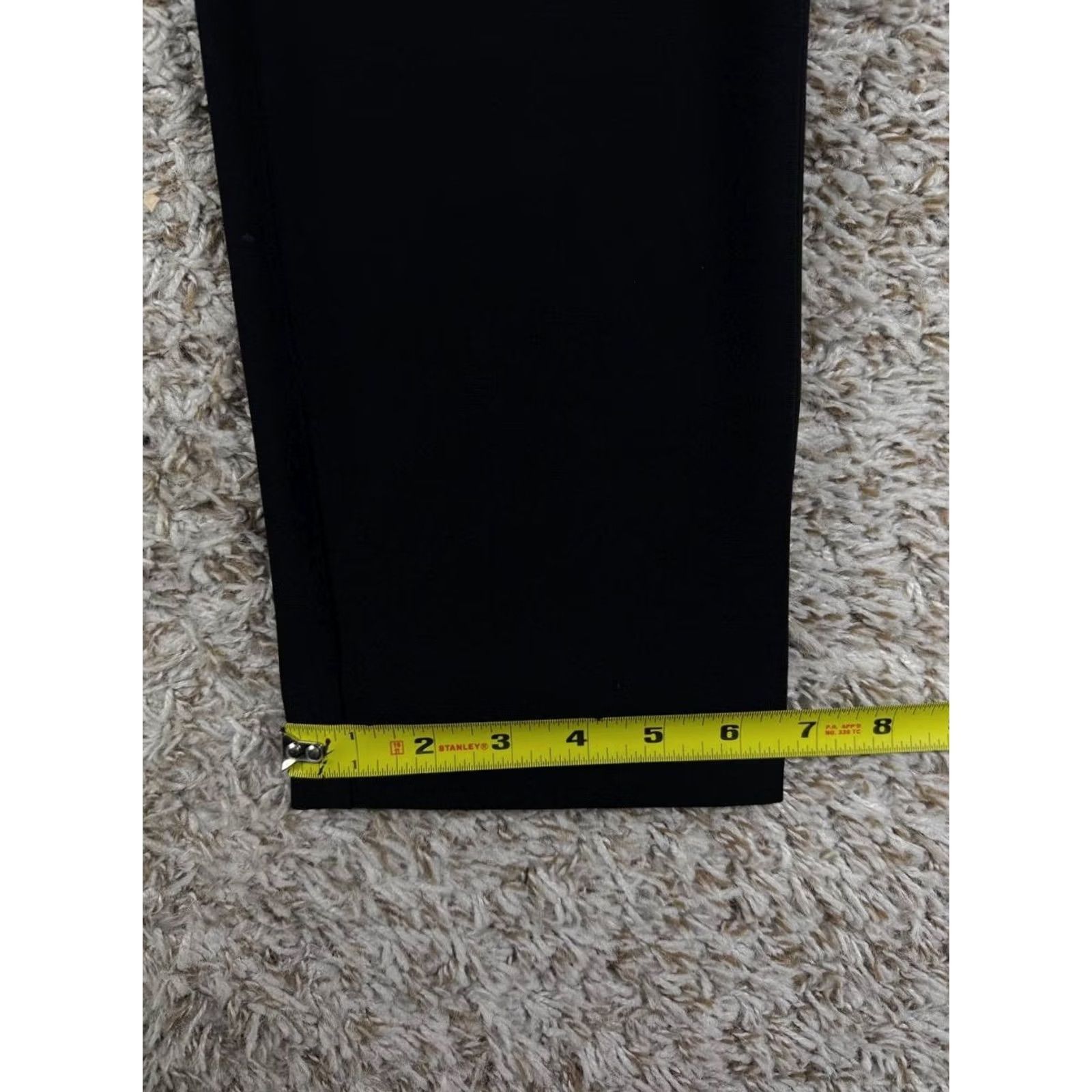 St. John St John Caviar Emma Black Straight Leg Pants Size 4 Size 27" / US 4 / IT 40 - 5 Thumbnail