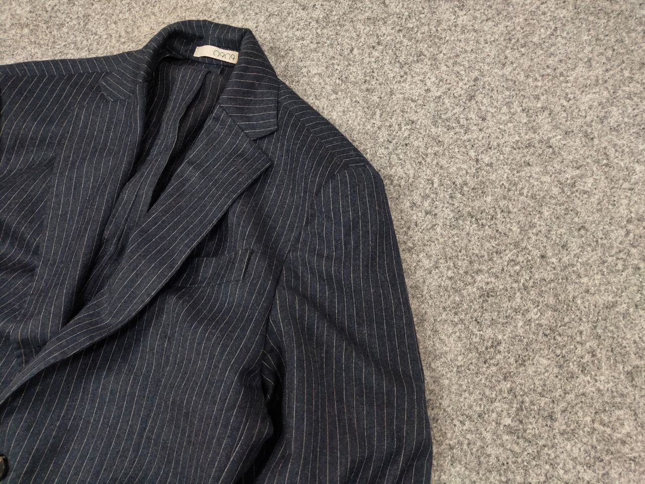 Other 0909 Fatto in Italy Design Blue Striped Blazer Jacket Size US M / EU 48-50 / 2 - 4 Thumbnail