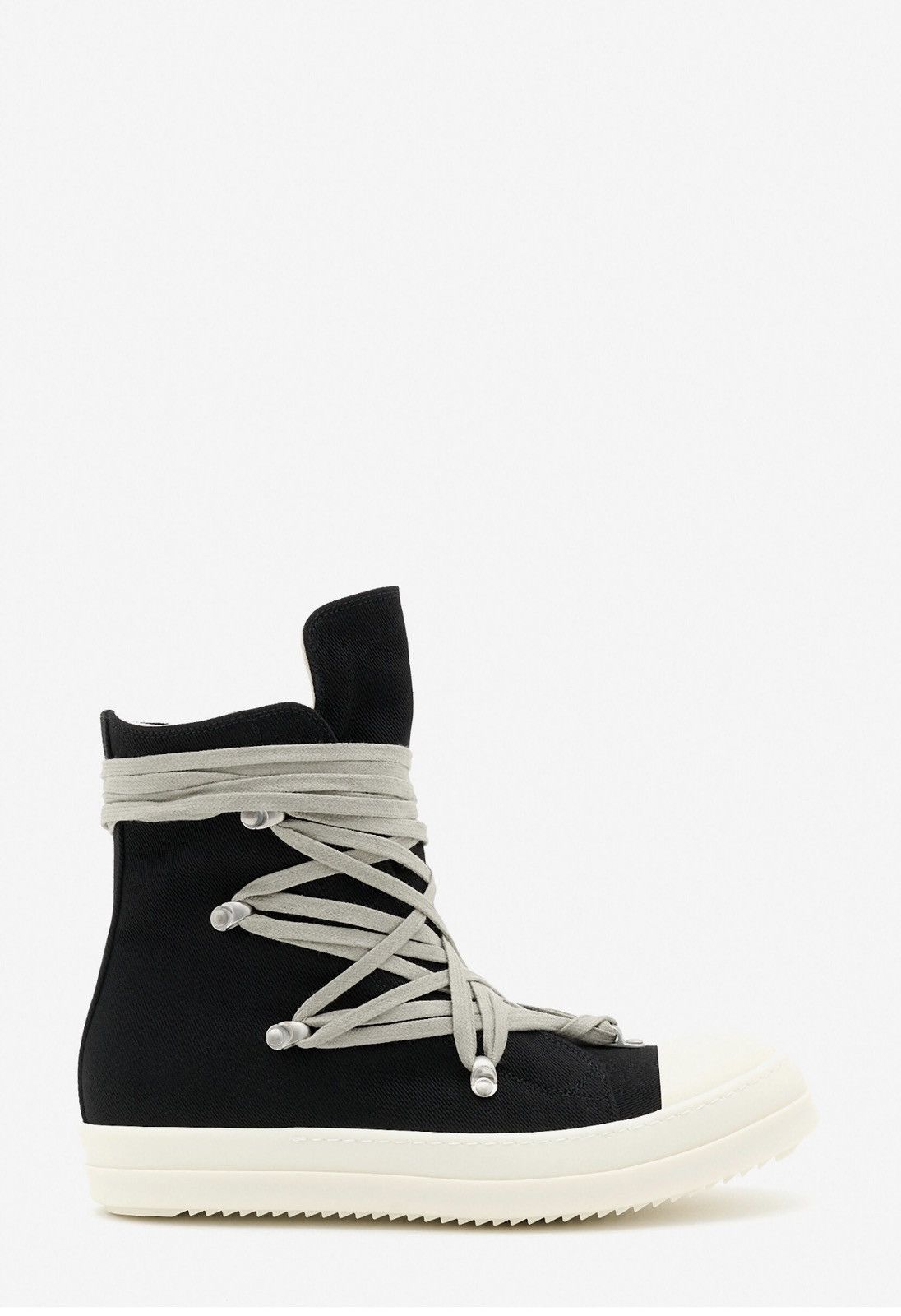 Rick Owens Drkshdw Megalace High-Top Black Sneakers