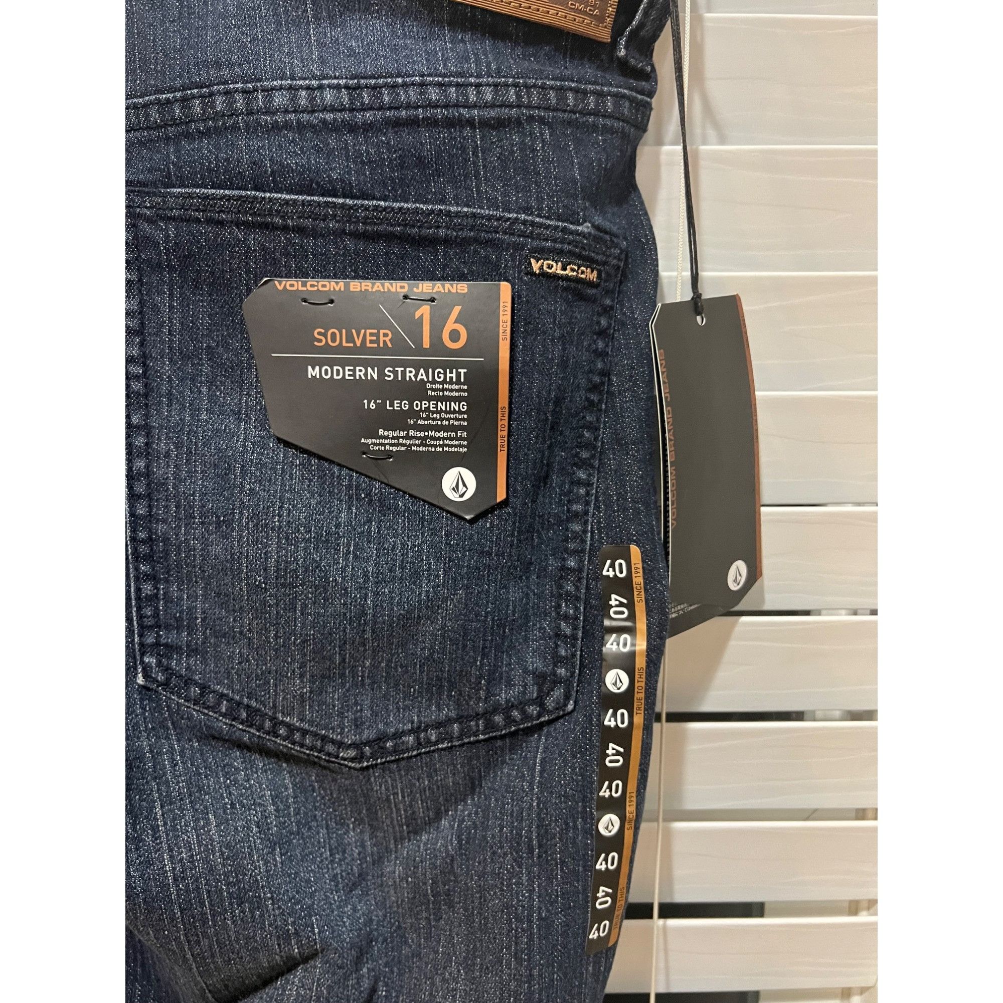 Volcom Volcom Solver Modern Straight Mens Jeans -NWT Size 40x33 Size US 40 / EU 56 - 5 Thumbnail