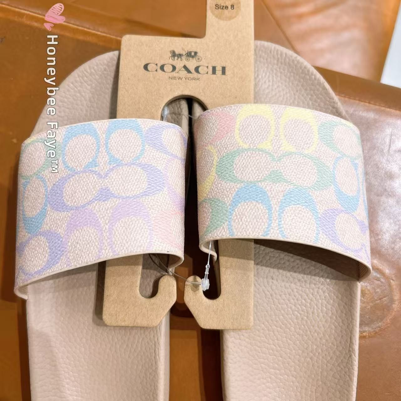 Coach Udele Sport Slide In Signature Canvas CCO03 Size US 7 / IT 37 - 5 Thumbnail