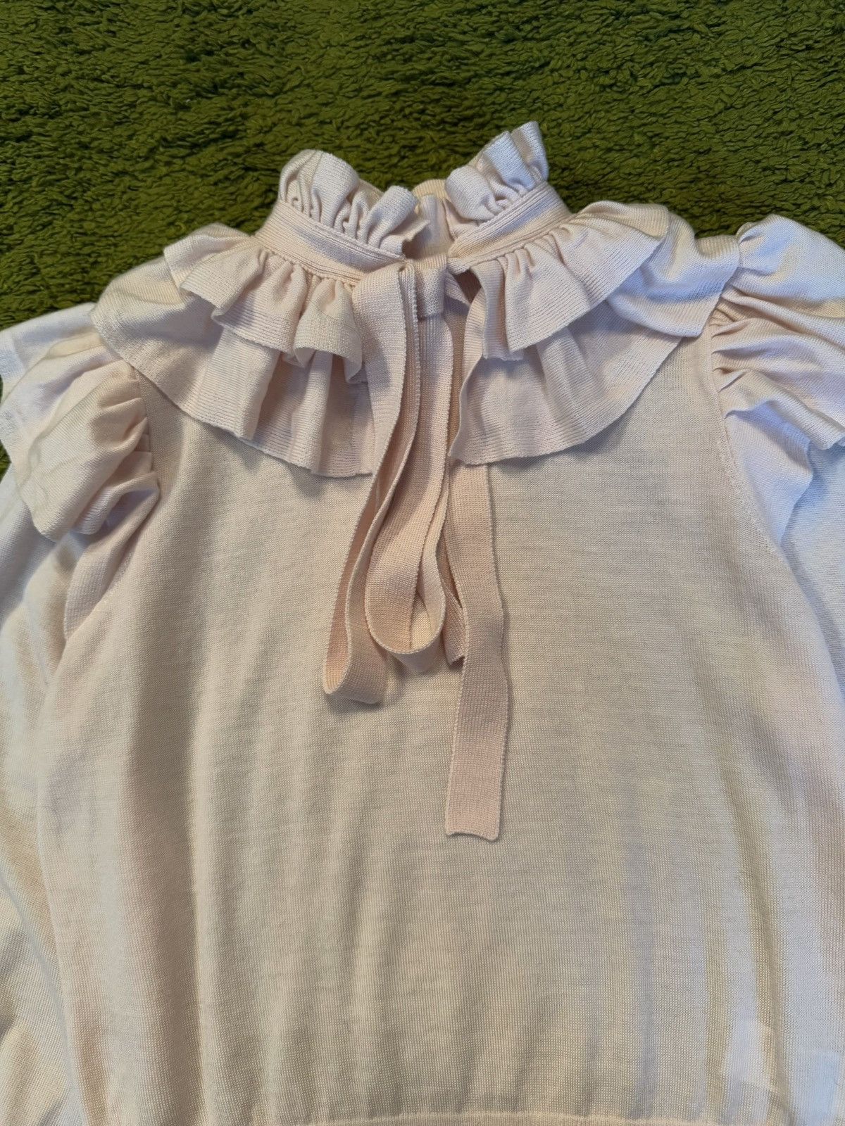 Designer × Zimmermann Zimmermann tie neck 100% merino wool luxury sweater Size S / US 4 / IT 40 - 3 Thumbnail