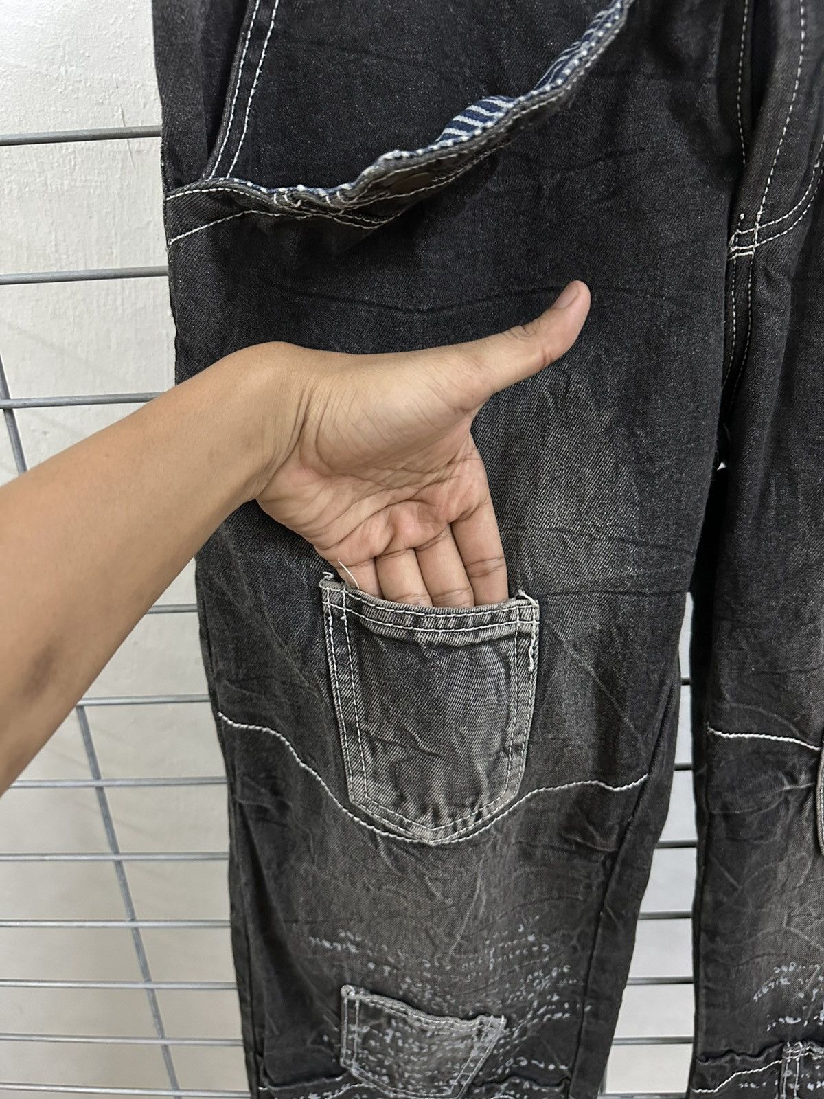 If Six Was Nine × Japanese Brand Rare And Beautiful Aston Design Multi Pocket Punk Bush Pants Size US 34 / EU 50 - 12 Thumbnail