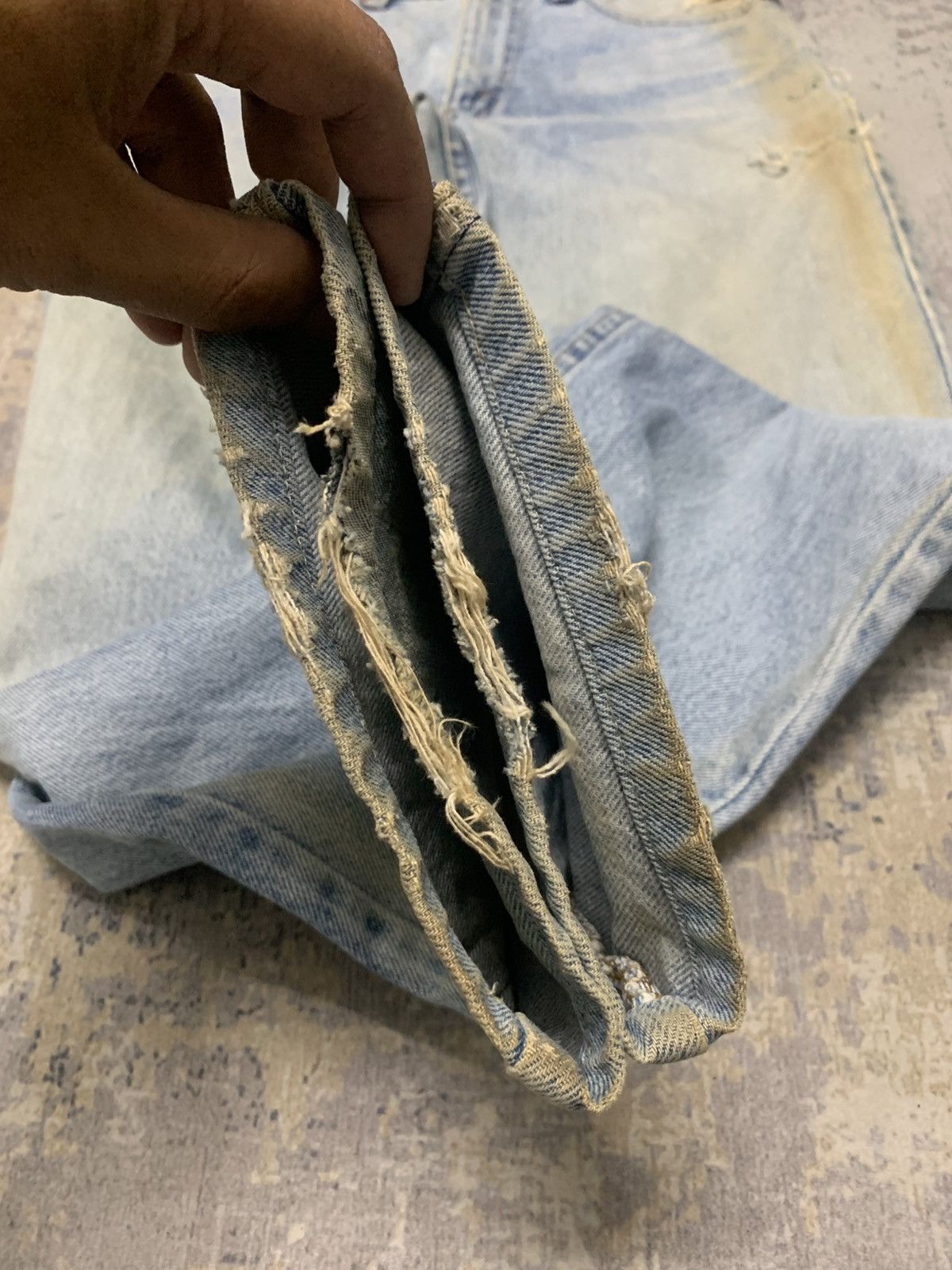 Levi's Thrashed Vintage Faded Distressed Levi’s 510 Size US 29 - 6 Thumbnail