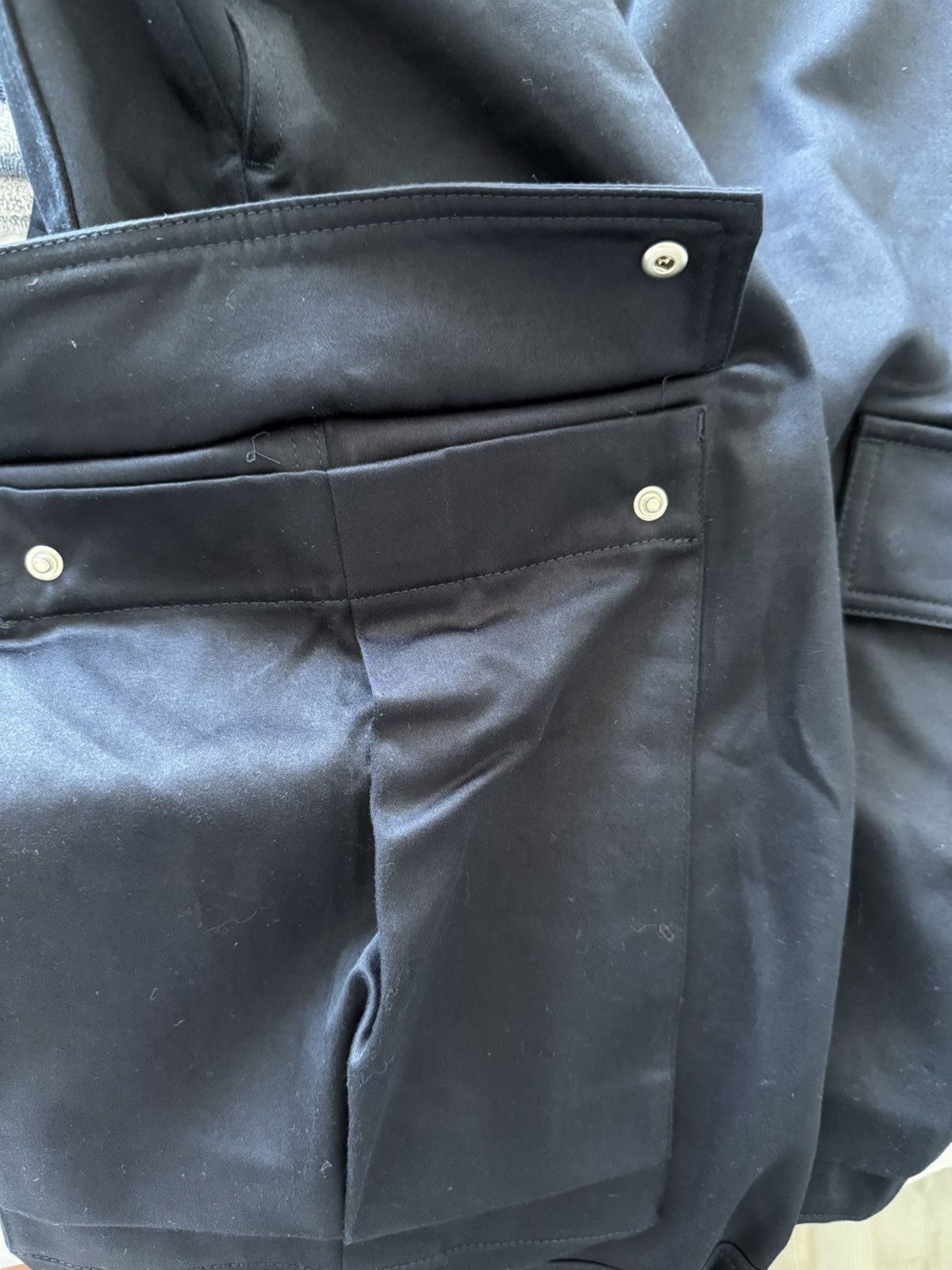 AMI AMI Paris Cargo Pants – Navy Blue – Size XL Size US 34 / EU 50 - 8 Thumbnail