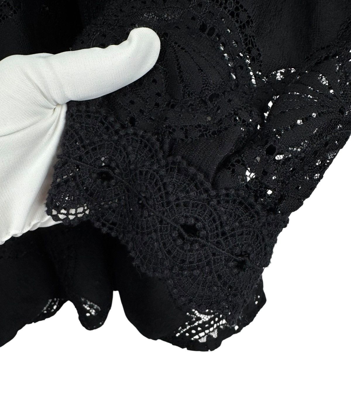Sezane Sezane Lace Pattern Mock Neck Blouse Cotton size 44 Size L / US 10 / IT 46 - 15 Thumbnail